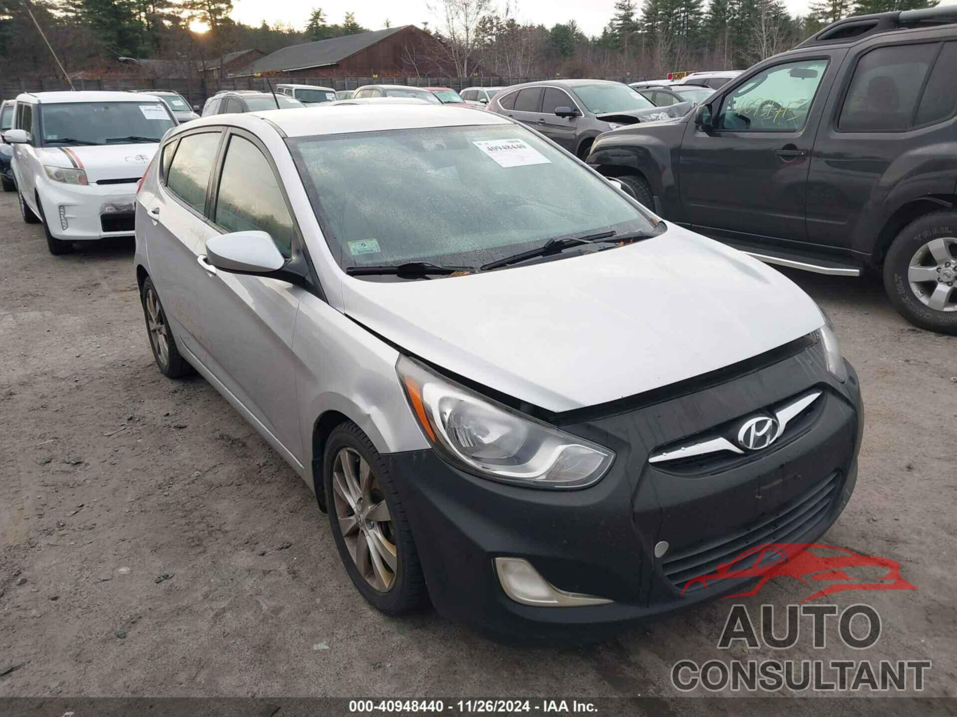 HYUNDAI ACCENT 2012 - KMHCU5AEXCU025151