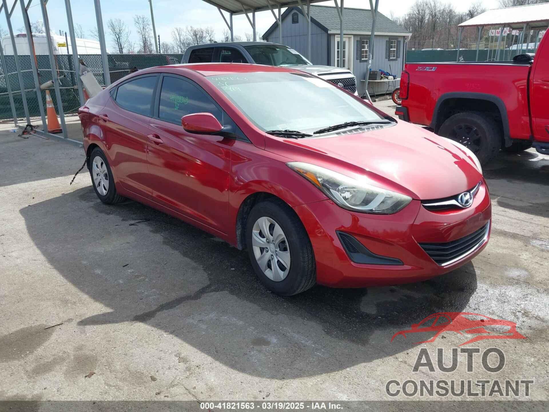 HYUNDAI ELANTRA 2016 - 5NPDH4AE1GH724451
