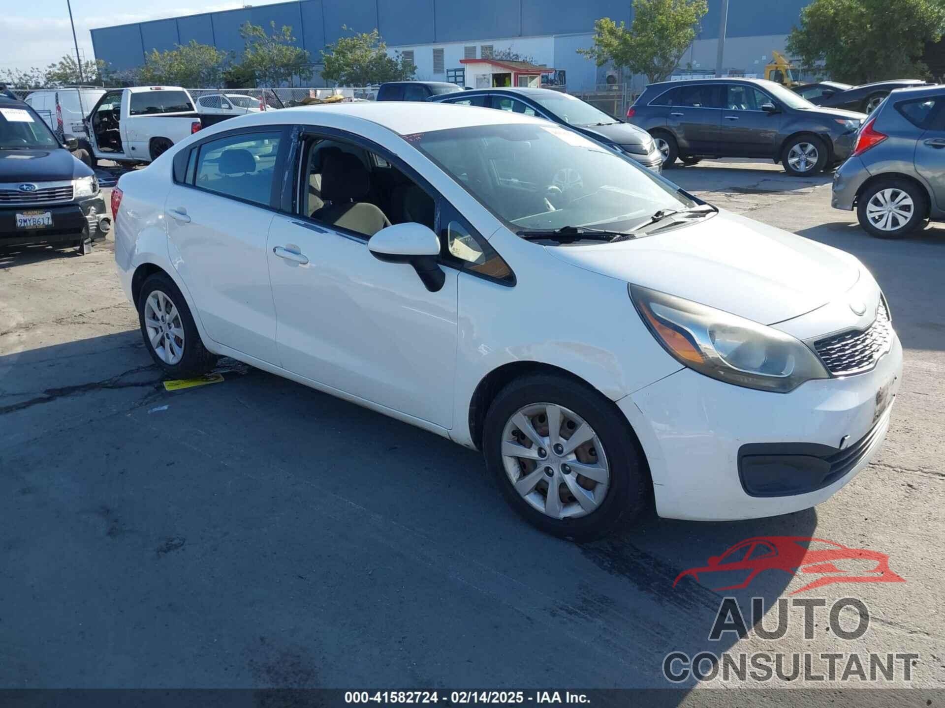 KIA RIO 2013 - KNADM4A3XD6165902