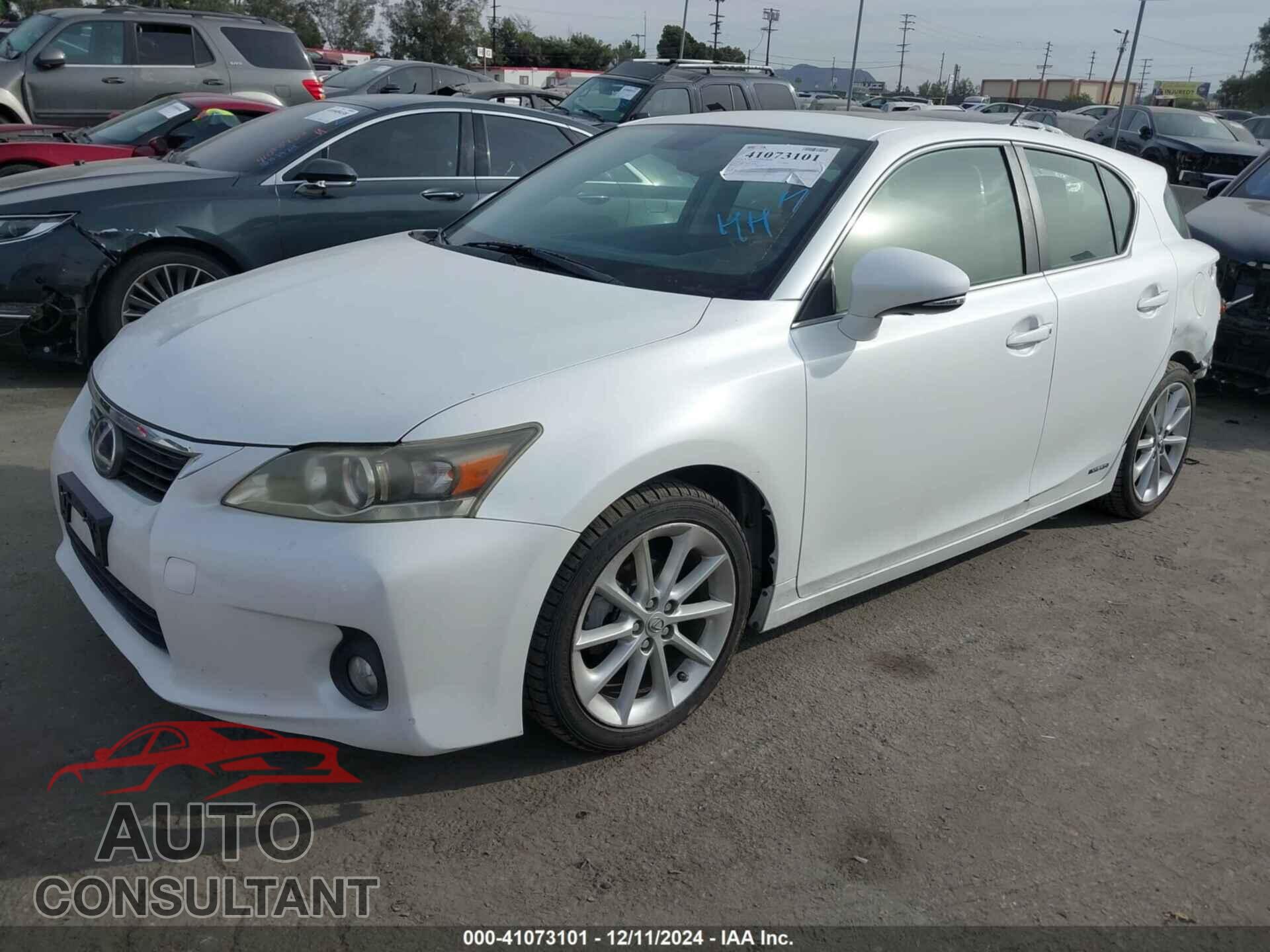 LEXUS CT 200H 2012 - JTHKD5BH6C2054357