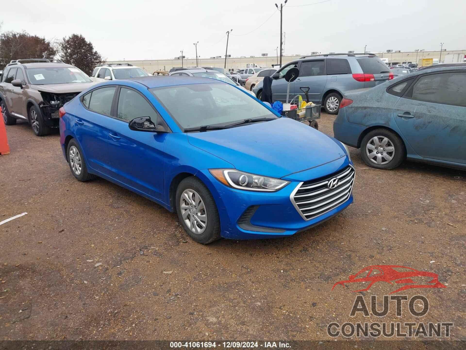 HYUNDAI ELANTRA 2017 - KMHD74LF2HU210359