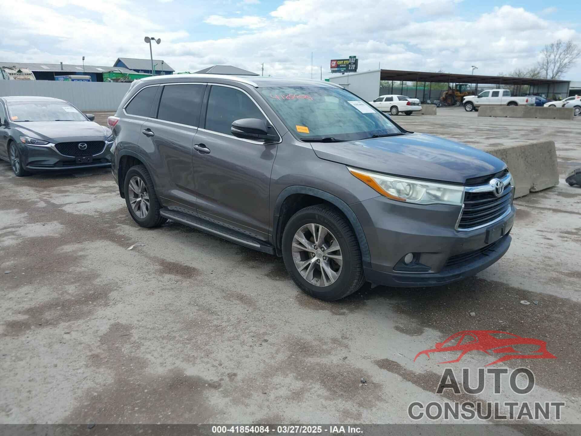 TOYOTA HIGHLANDER 2015 - 5TDKKRFH5FS110035