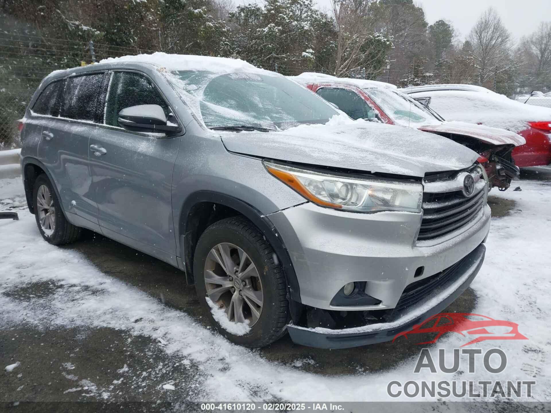 TOYOTA HIGHLANDER 2015 - 5TDZKRFH4FS071033