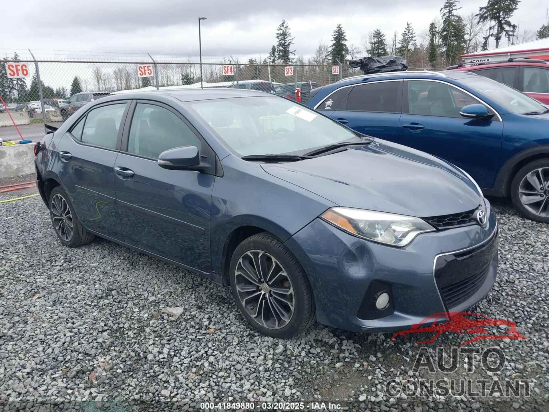 TOYOTA COROLLA 2016 - 2T1BURHE2GC562449
