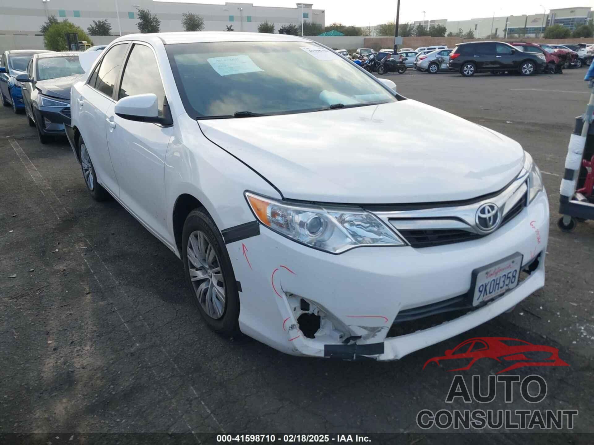 TOYOTA CAMRY 2012 - 4T1BF1FK3CU551117