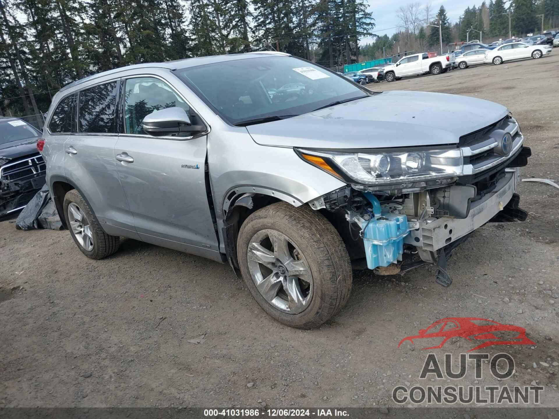 TOYOTA HIGHLANDER HYBRID 2018 - 5TDDGRFH1JS046353