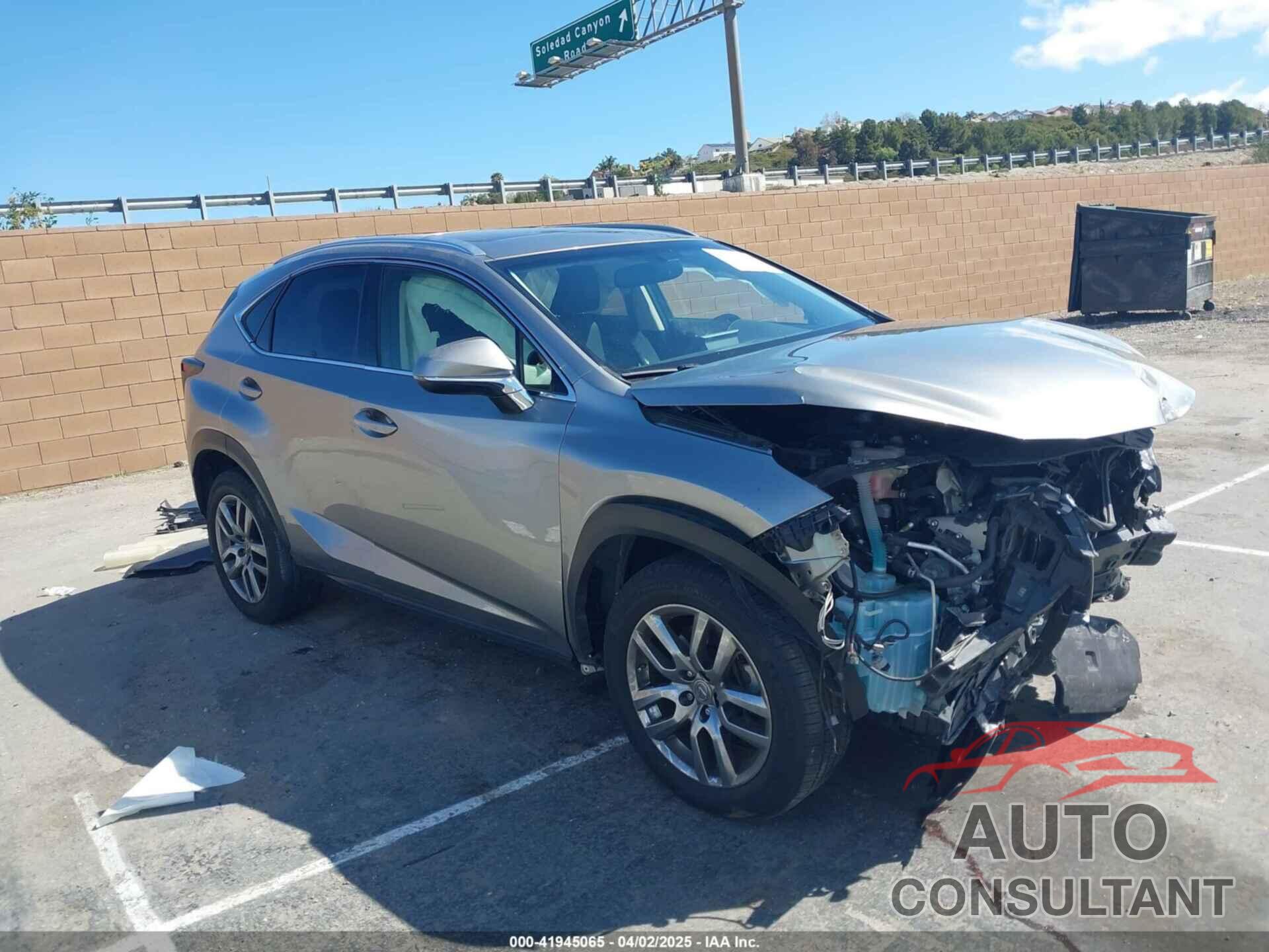 LEXUS NX 200T 2015 - JTJYARBZ9F2002002