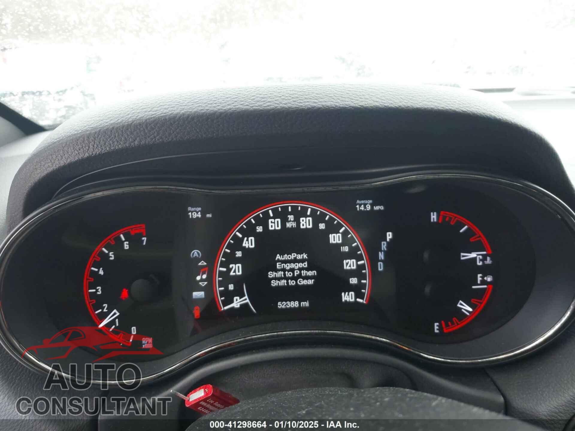 DODGE DURANGO 2019 - 1C4RDJDG0KC586015