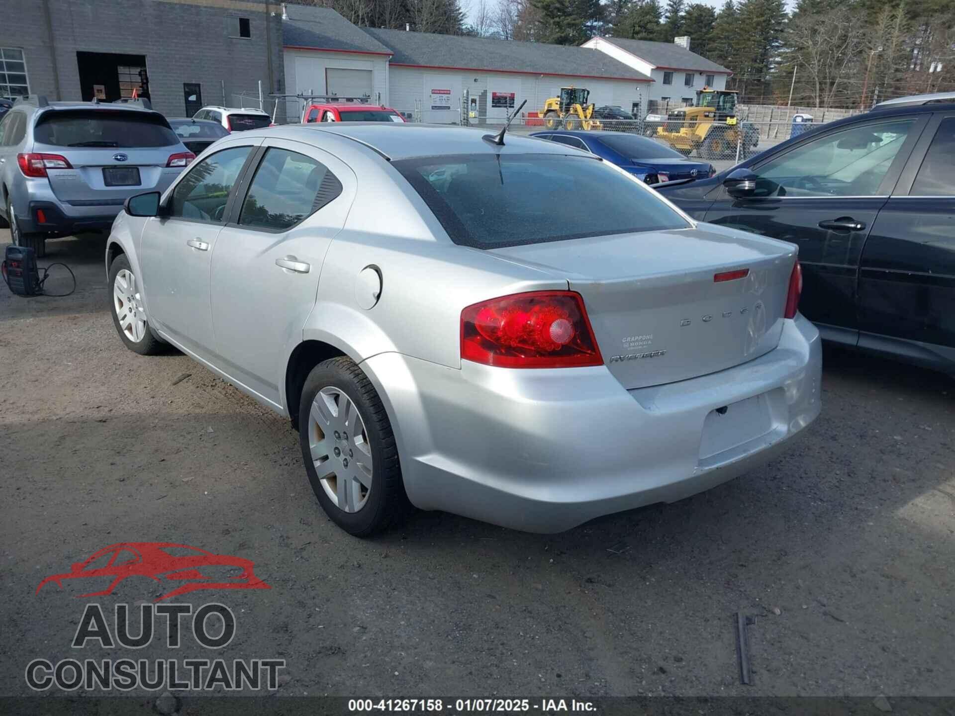DODGE AVENGER 2012 - 1C3CDZAB0CN122701