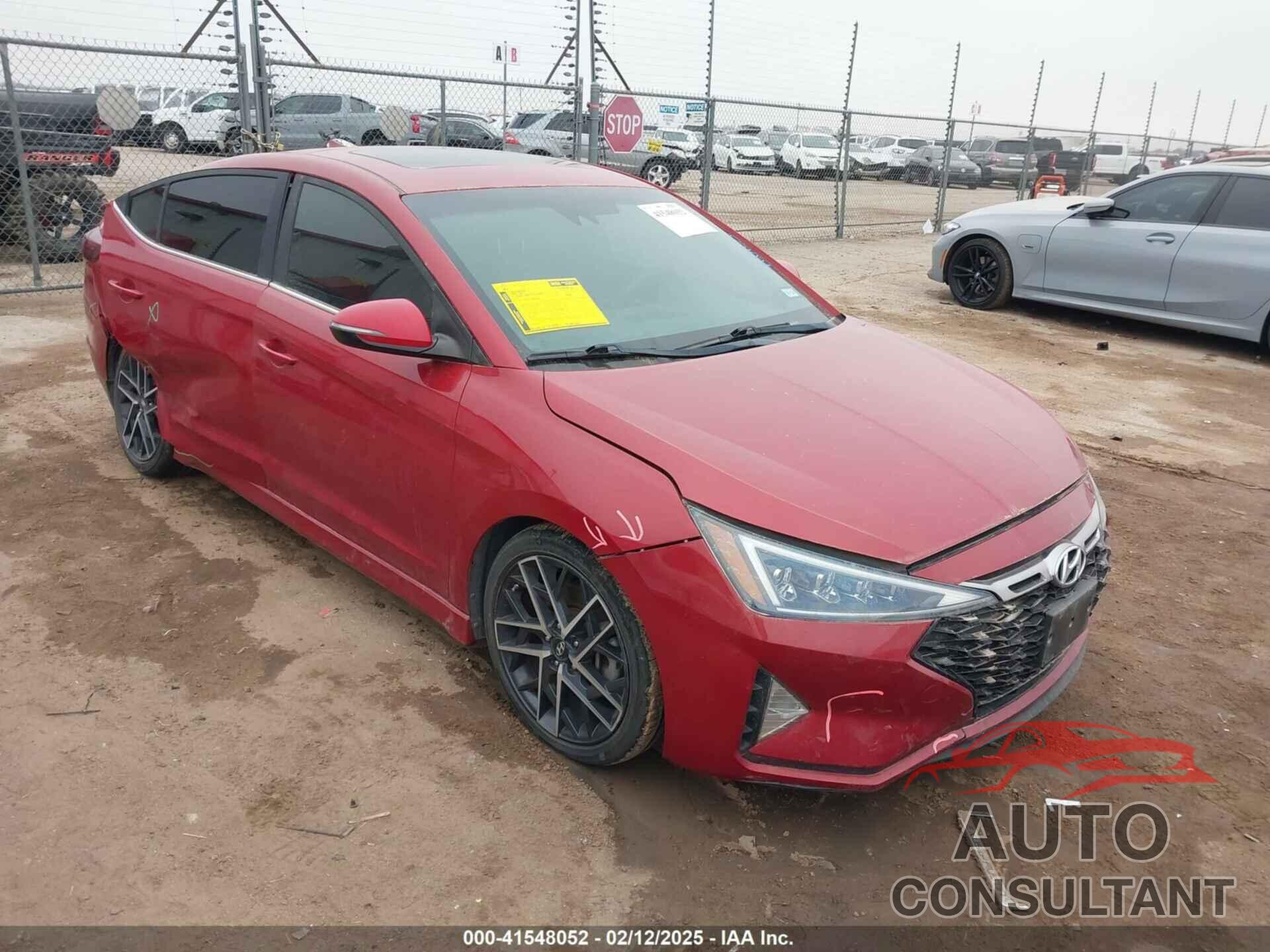 HYUNDAI ELANTRA 2020 - KMHD04LBXLU933693