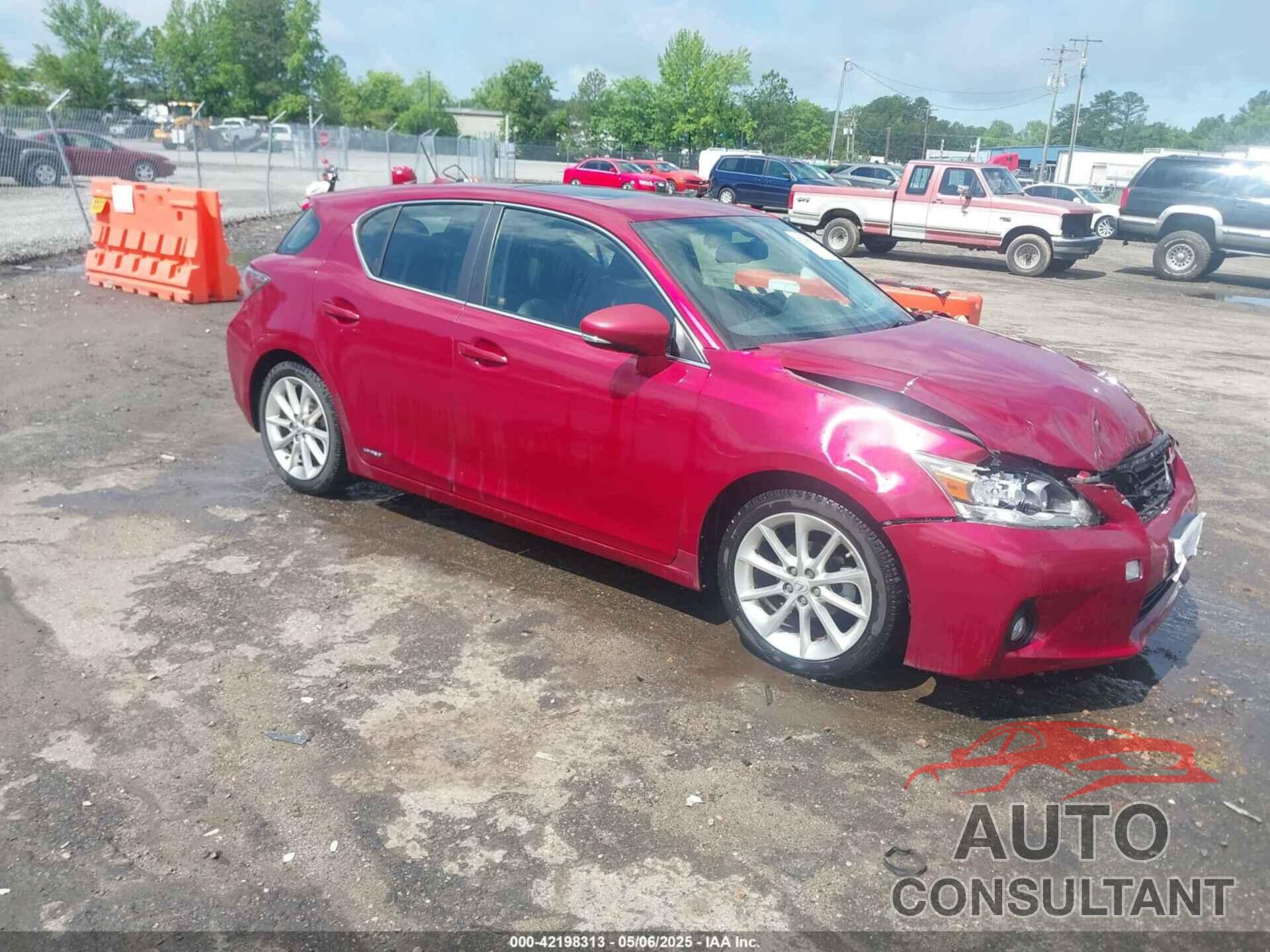 LEXUS CT 200H 2011 - JTHKD5BH6B2027223