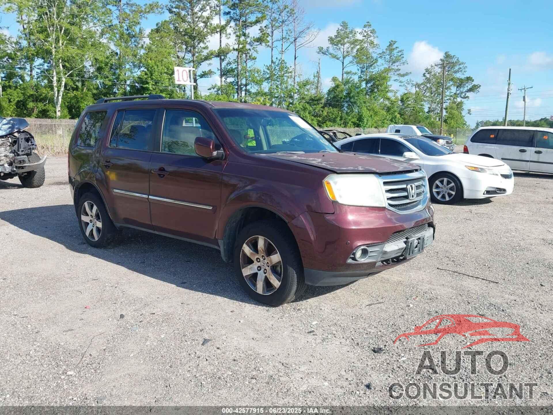 HONDA PILOT 2013 - 5FNYF3H91DB018035