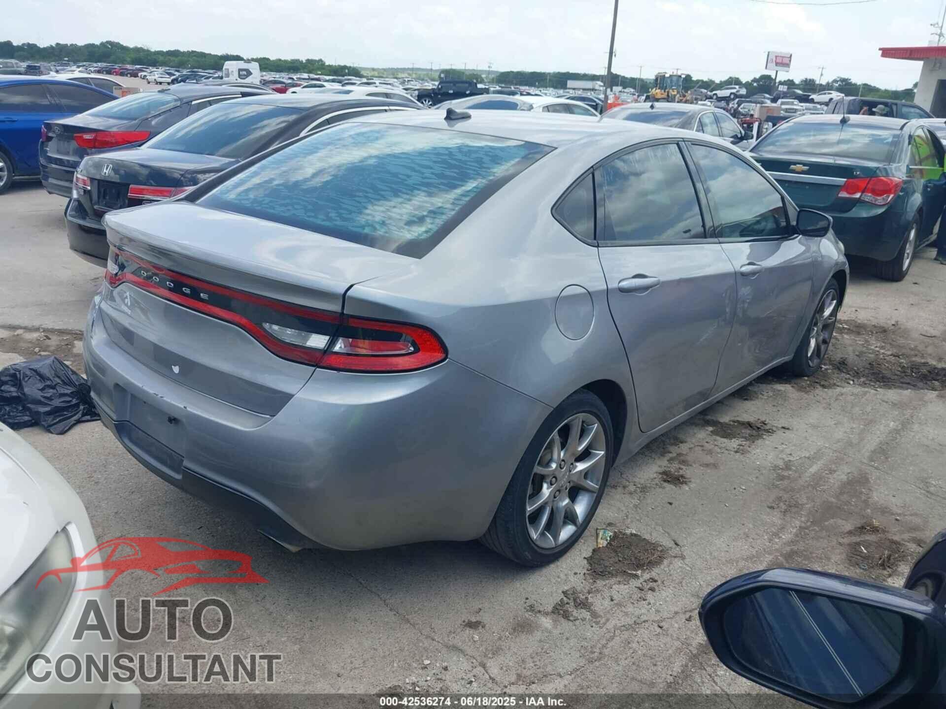 DODGE DART 2015 - 1C3CDFBB2FD181563