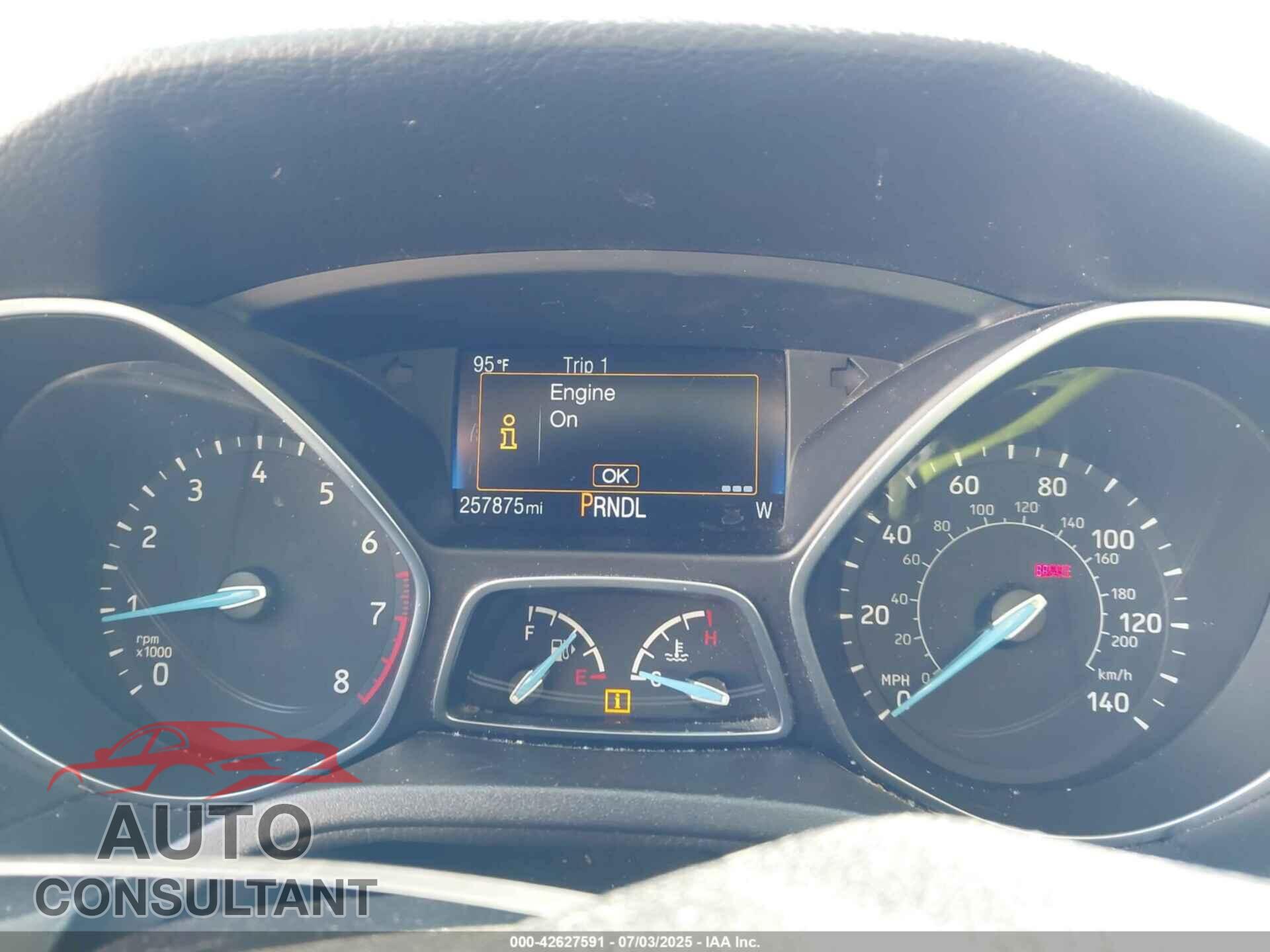 FORD FOCUS 2017 - 1FADP3K25HL300484