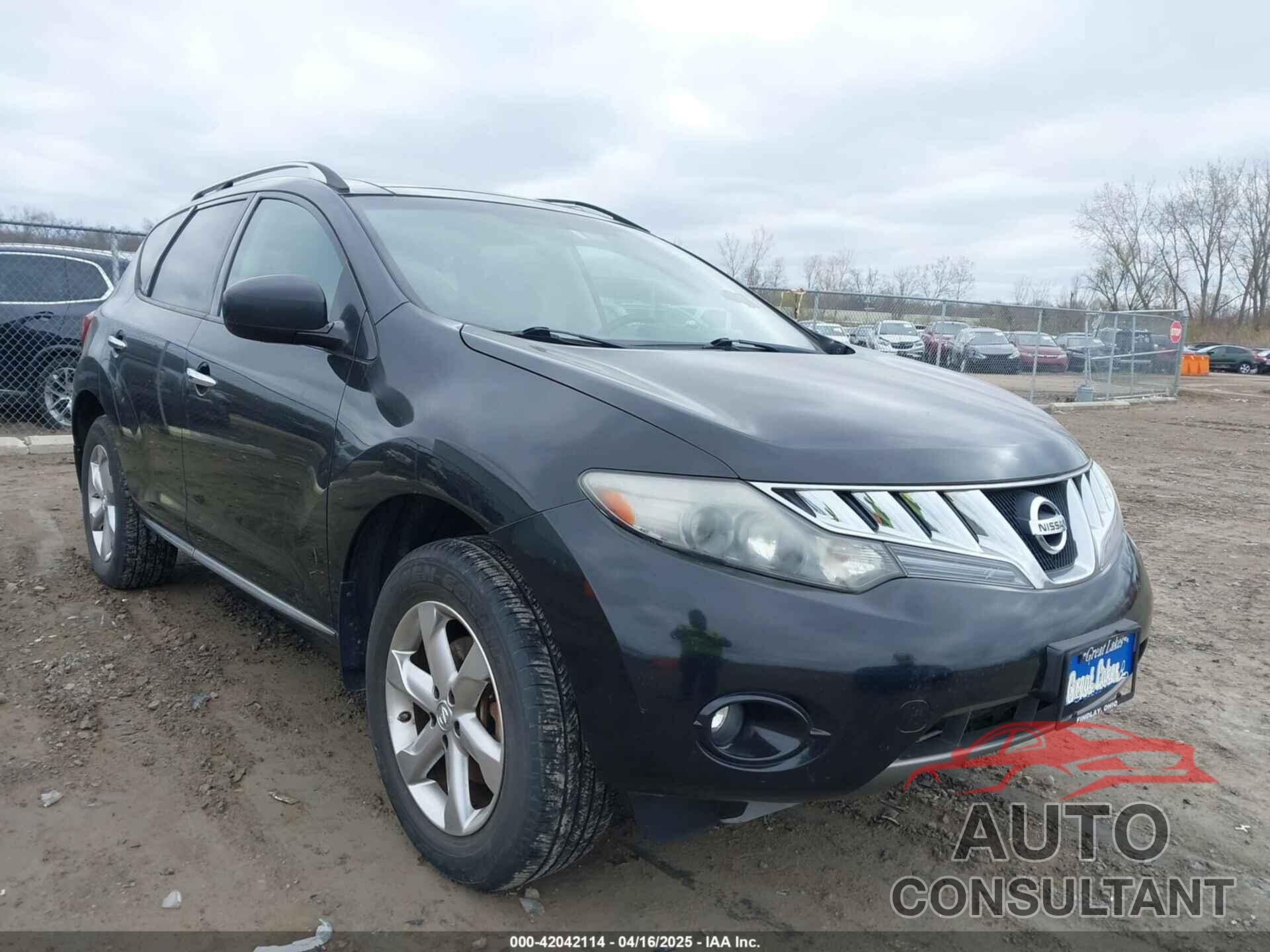 NISSAN MURANO 2010 - JN8AZ1MW1AW127499