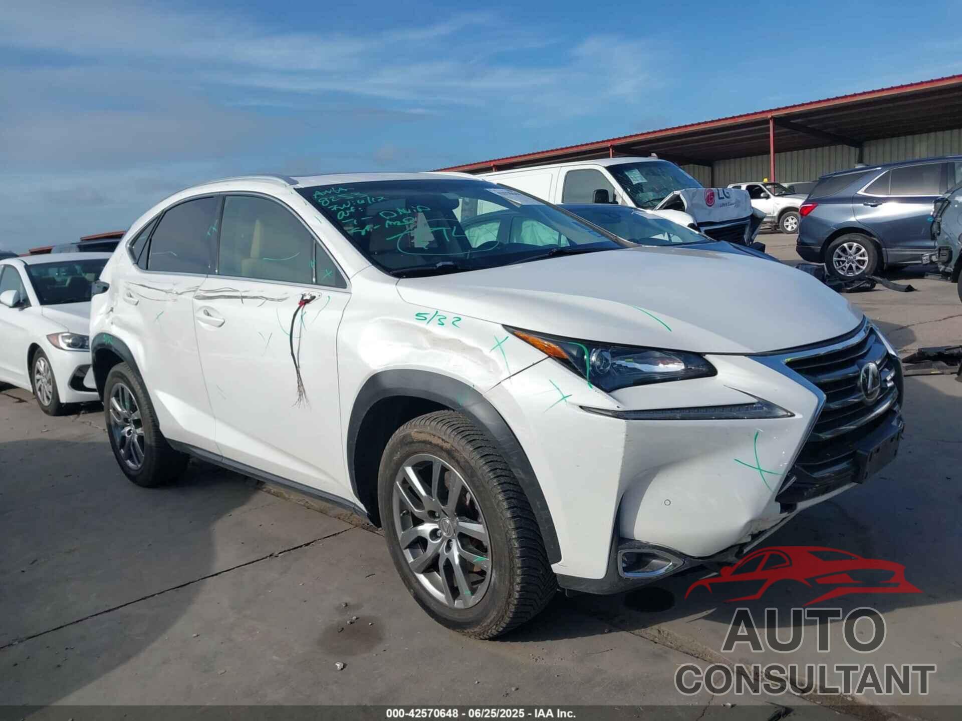 LEXUS NX 200T 2015 - JTJBARBZ1F2024808