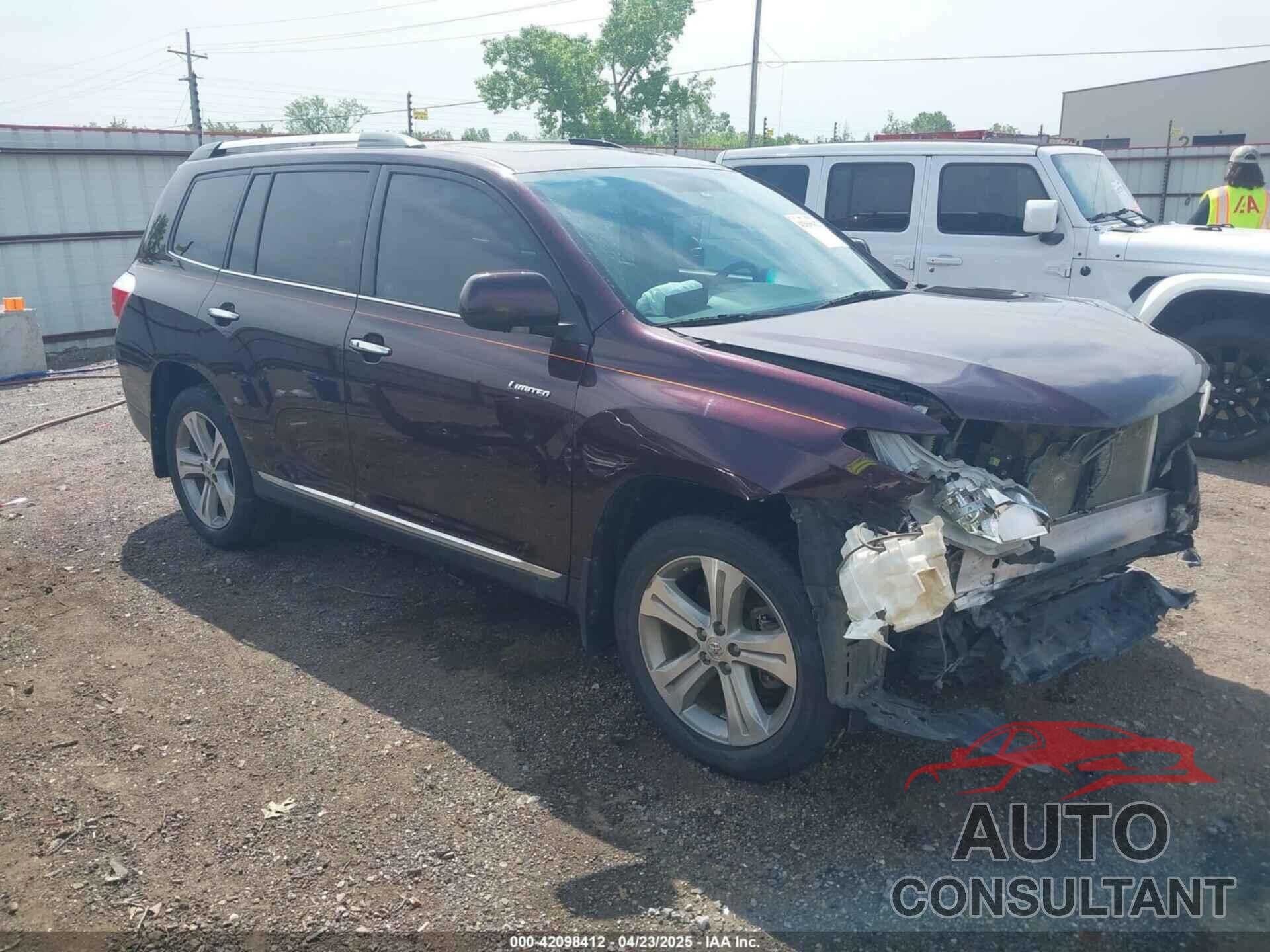 TOYOTA HIGHLANDER 2012 - 5TDYK3EH5CS072729