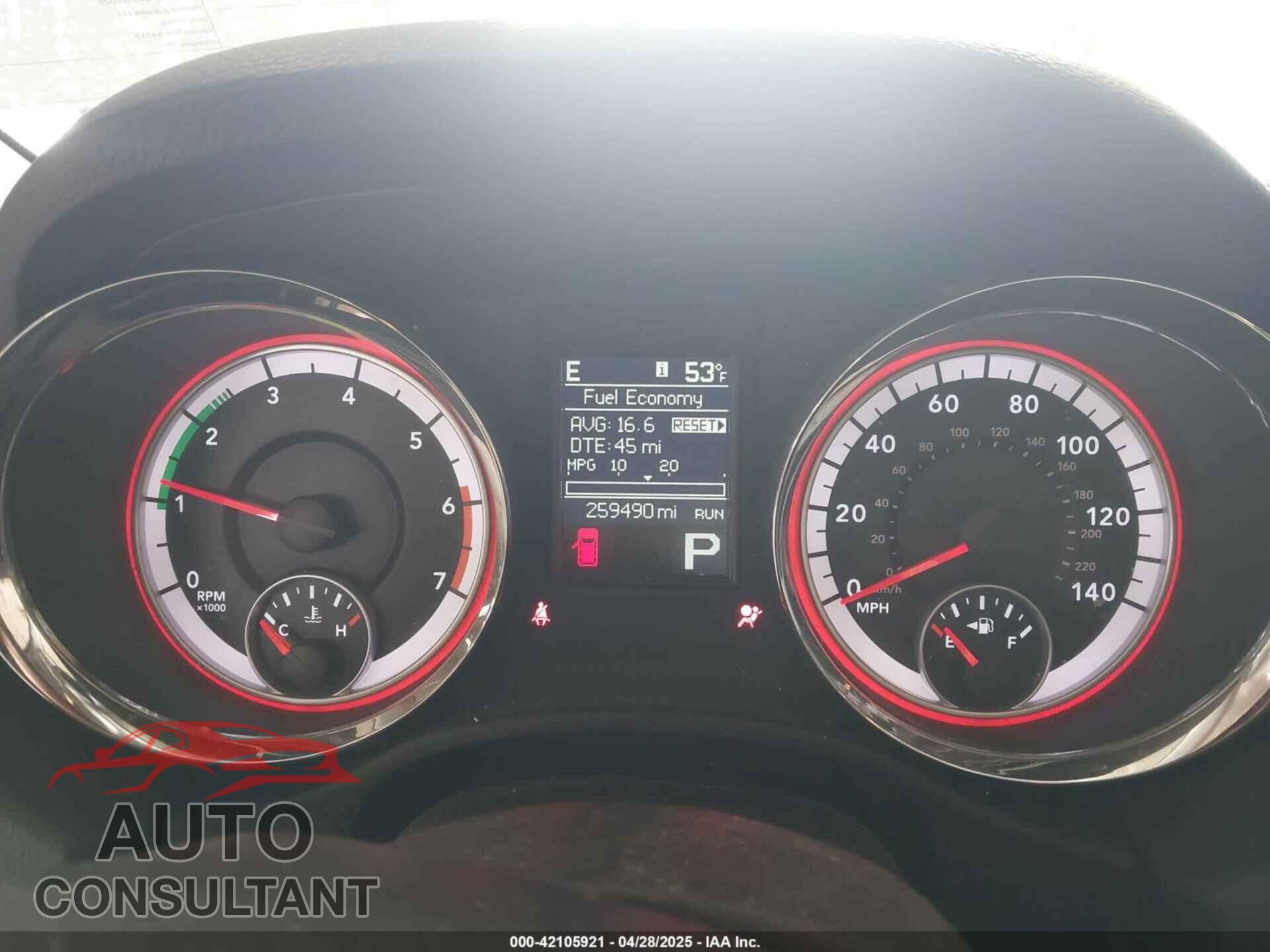 DODGE DURANGO 2011 - 1D4SE5GT3BC695795