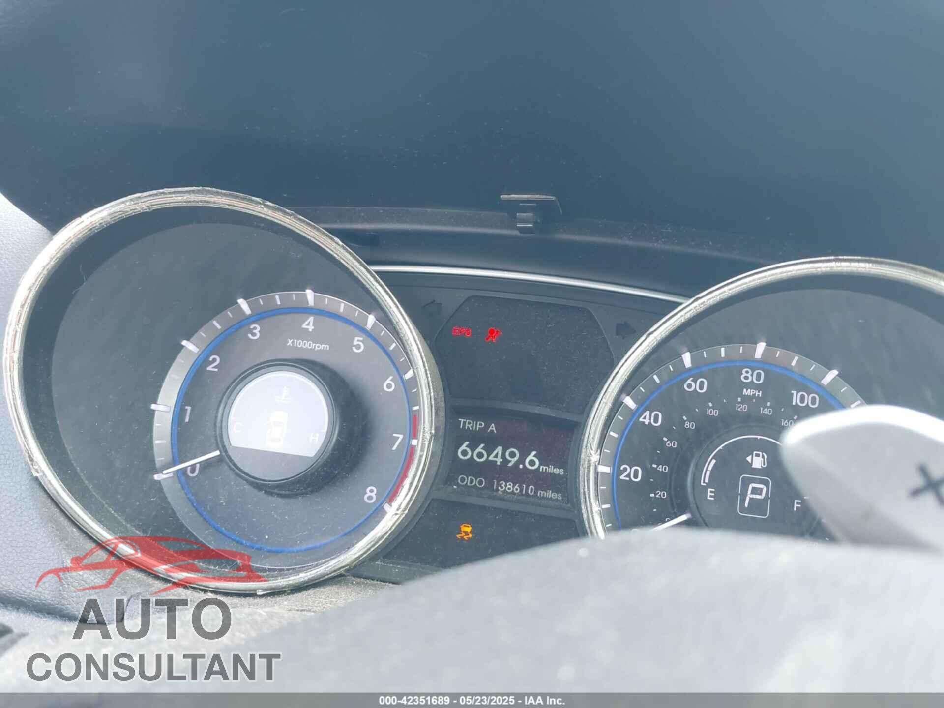 HYUNDAI SONATA 2012 - 5NPEC4AB7CH385438
