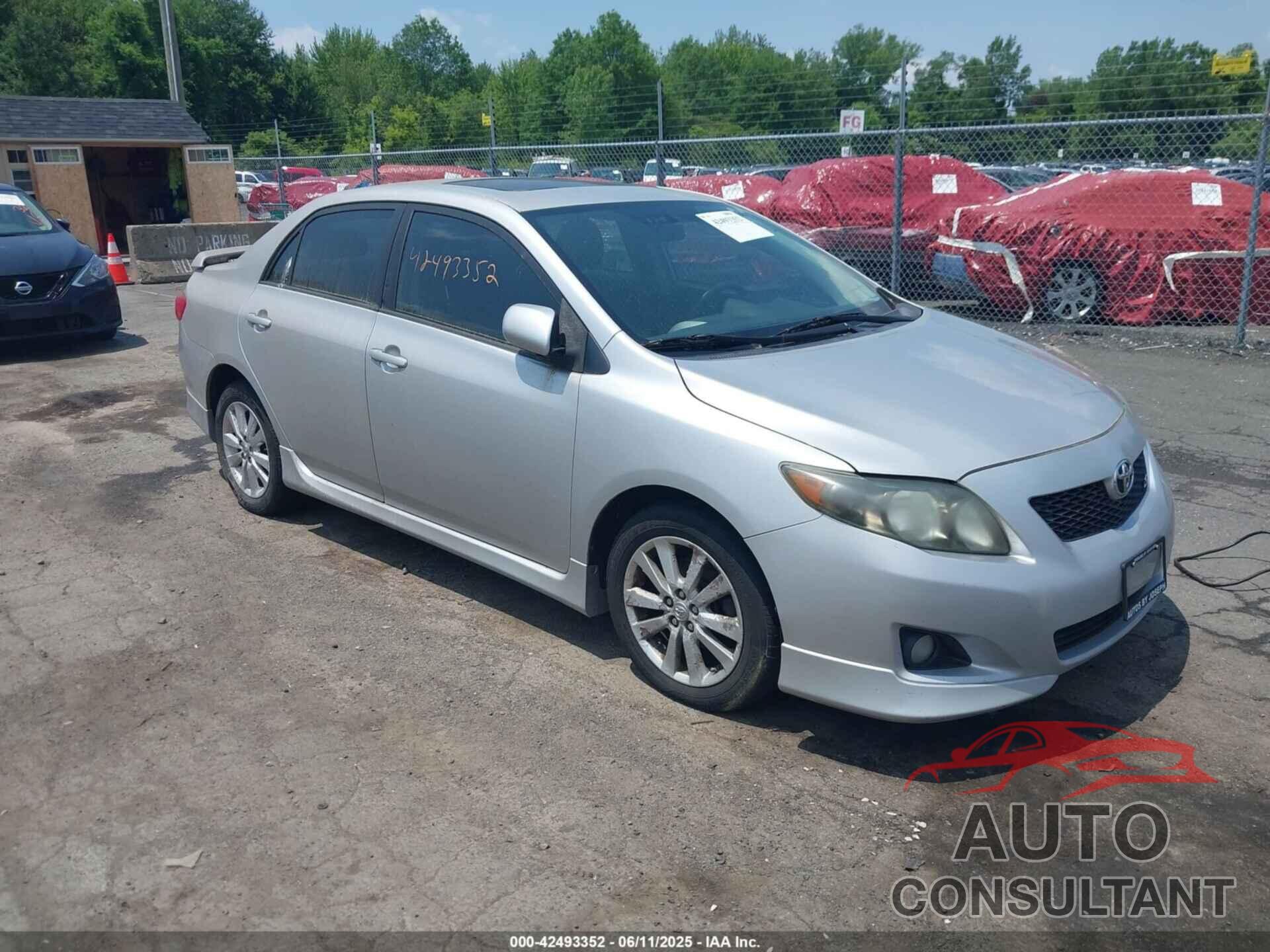 TOYOTA COROLLA 2009 - 2T1BU40E29C128808
