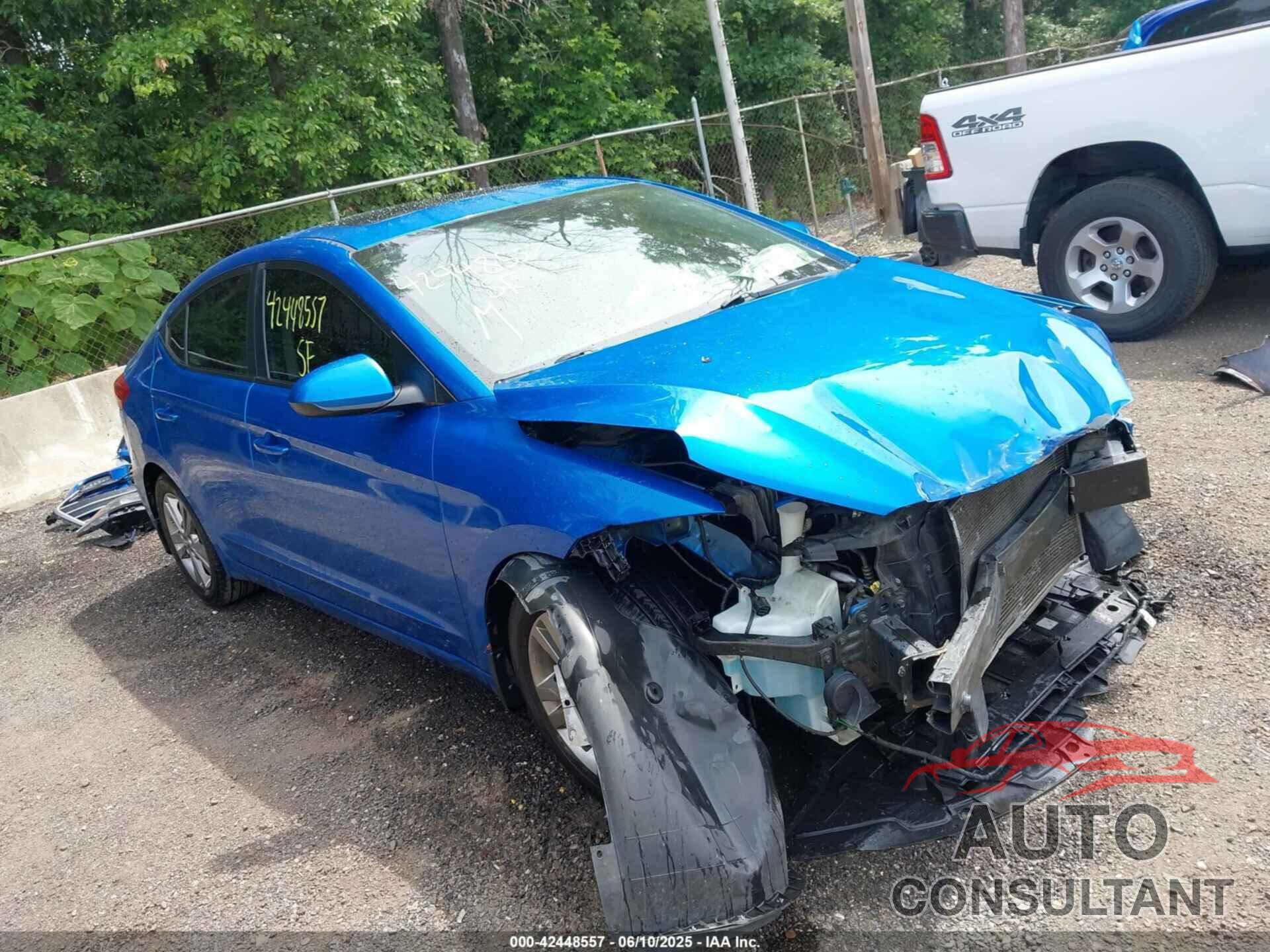 HYUNDAI ELANTRA 2017 - KMHD84LF1HU369466