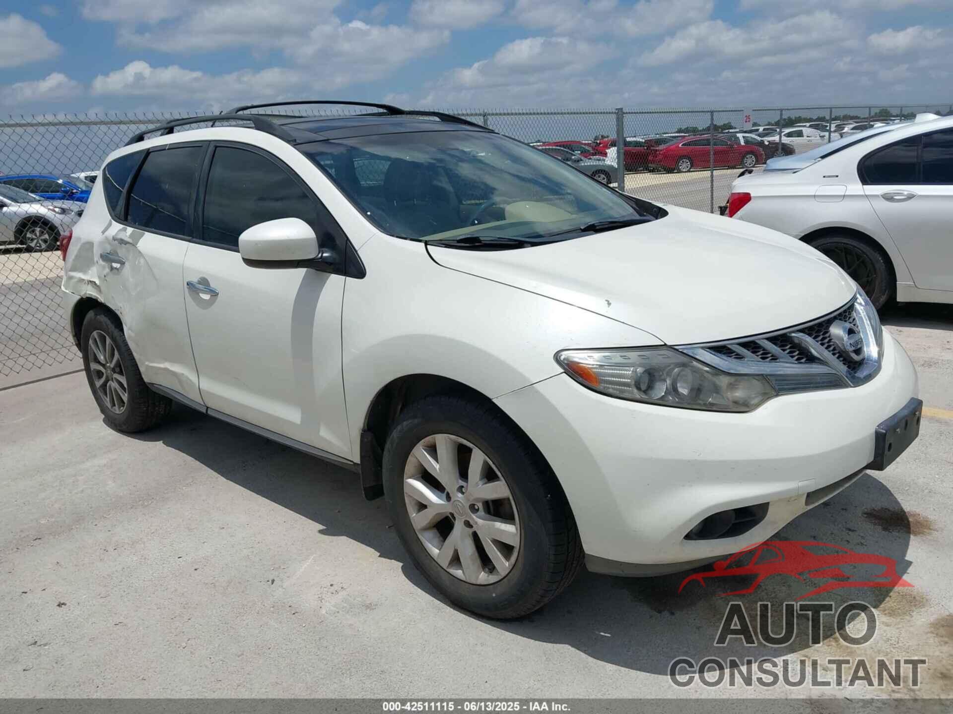 NISSAN MURANO 2013 - JN8AZ1MUXDW207368