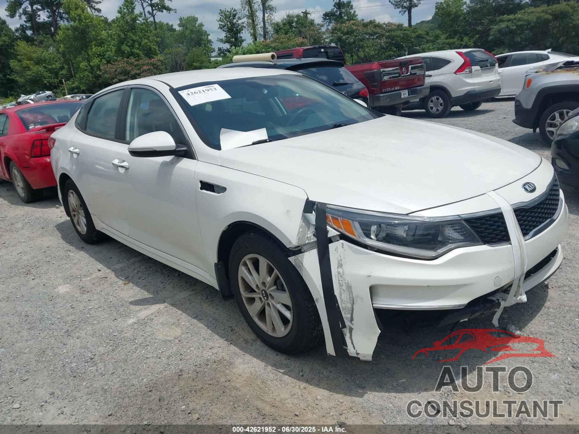 KIA OPTIMA 2016 - KNAGT4L38G5107181