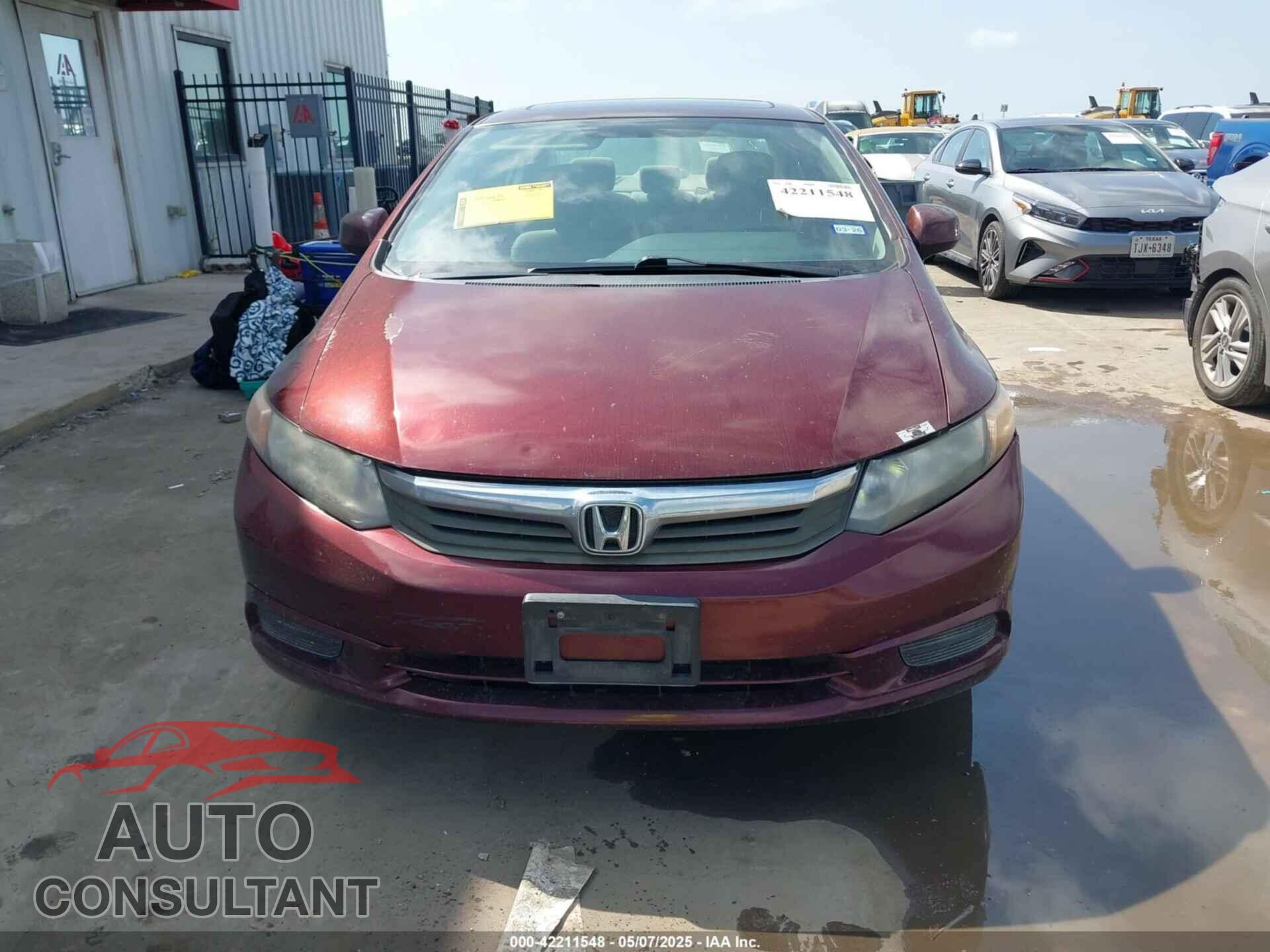 HONDA CIVIC 2012 - JHMFB2F80CS002755