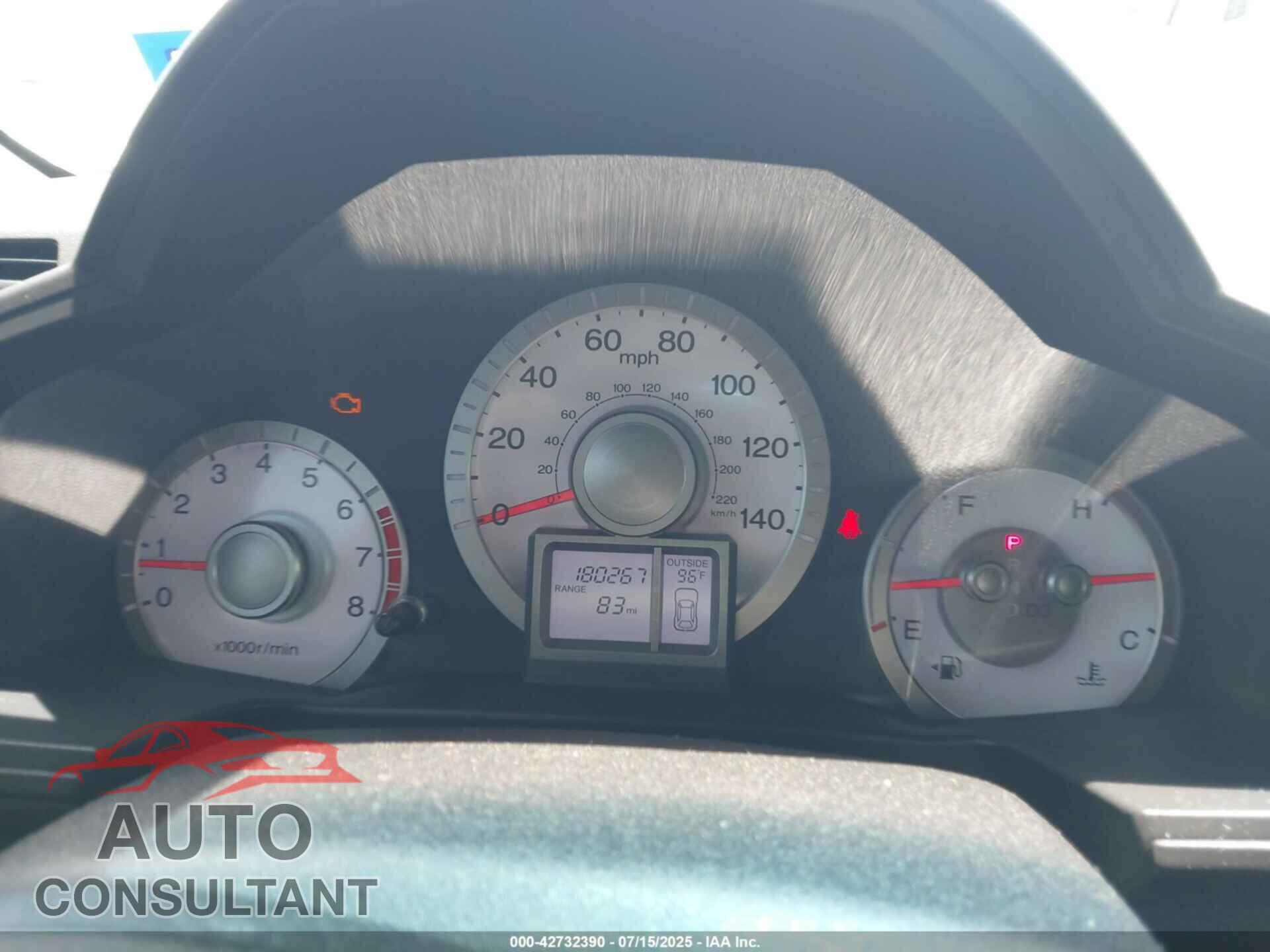 HONDA PILOT 2011 - 5FNYF3H46BB051002