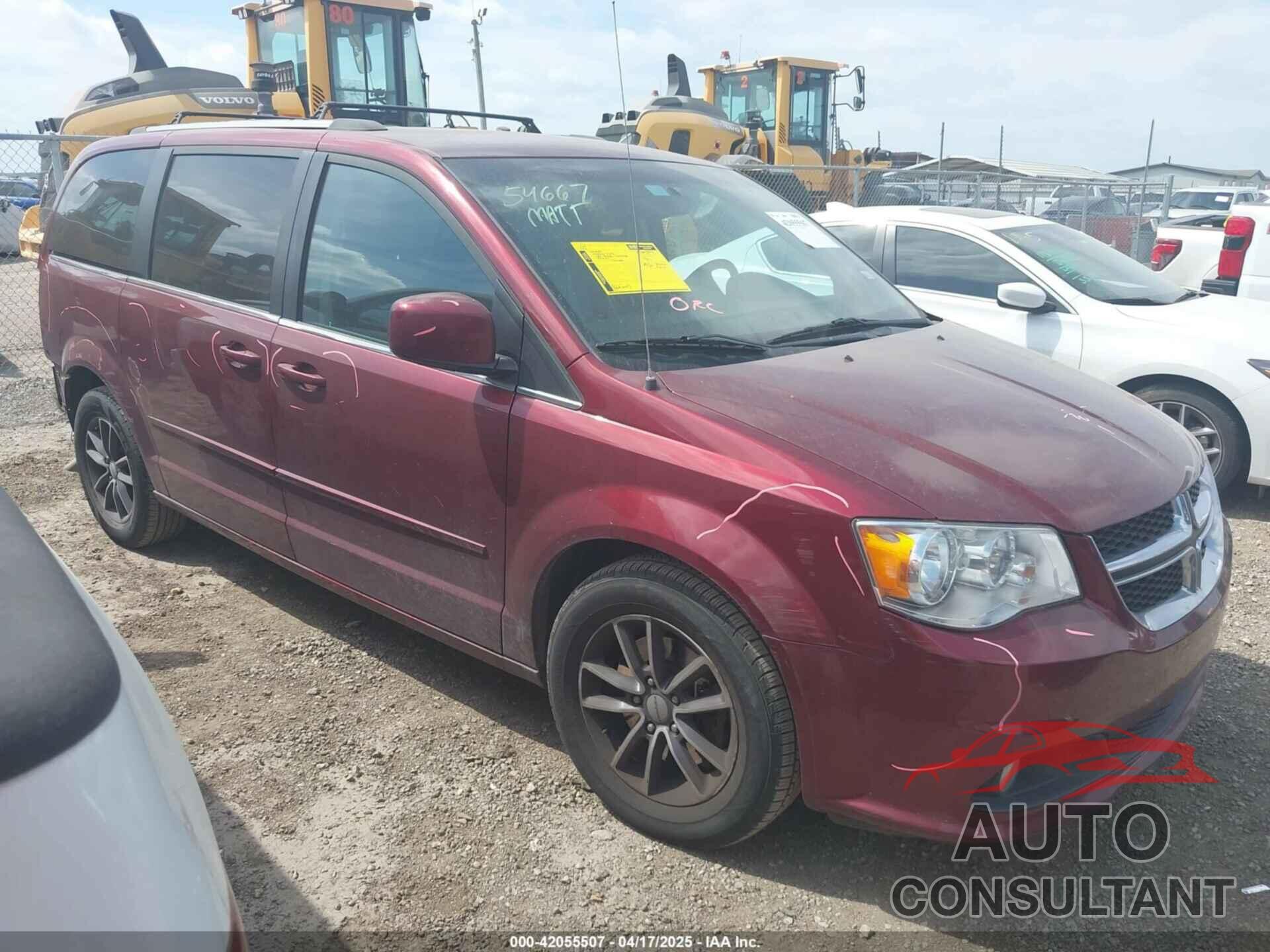 DODGE GRAND CARAVAN 2017 - 2C4RDGCG3HR842054