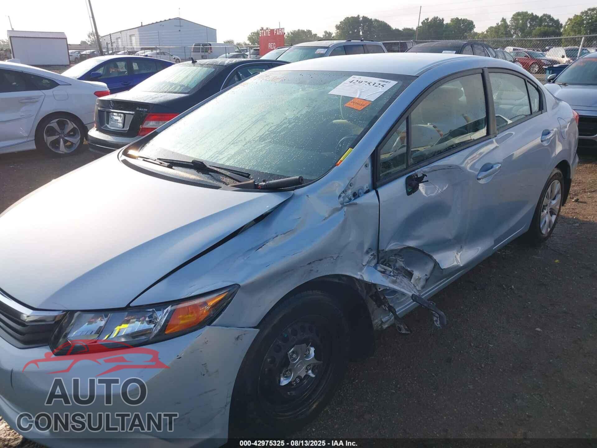 HONDA CIVIC 2012 - 19XFB2F56CE085442