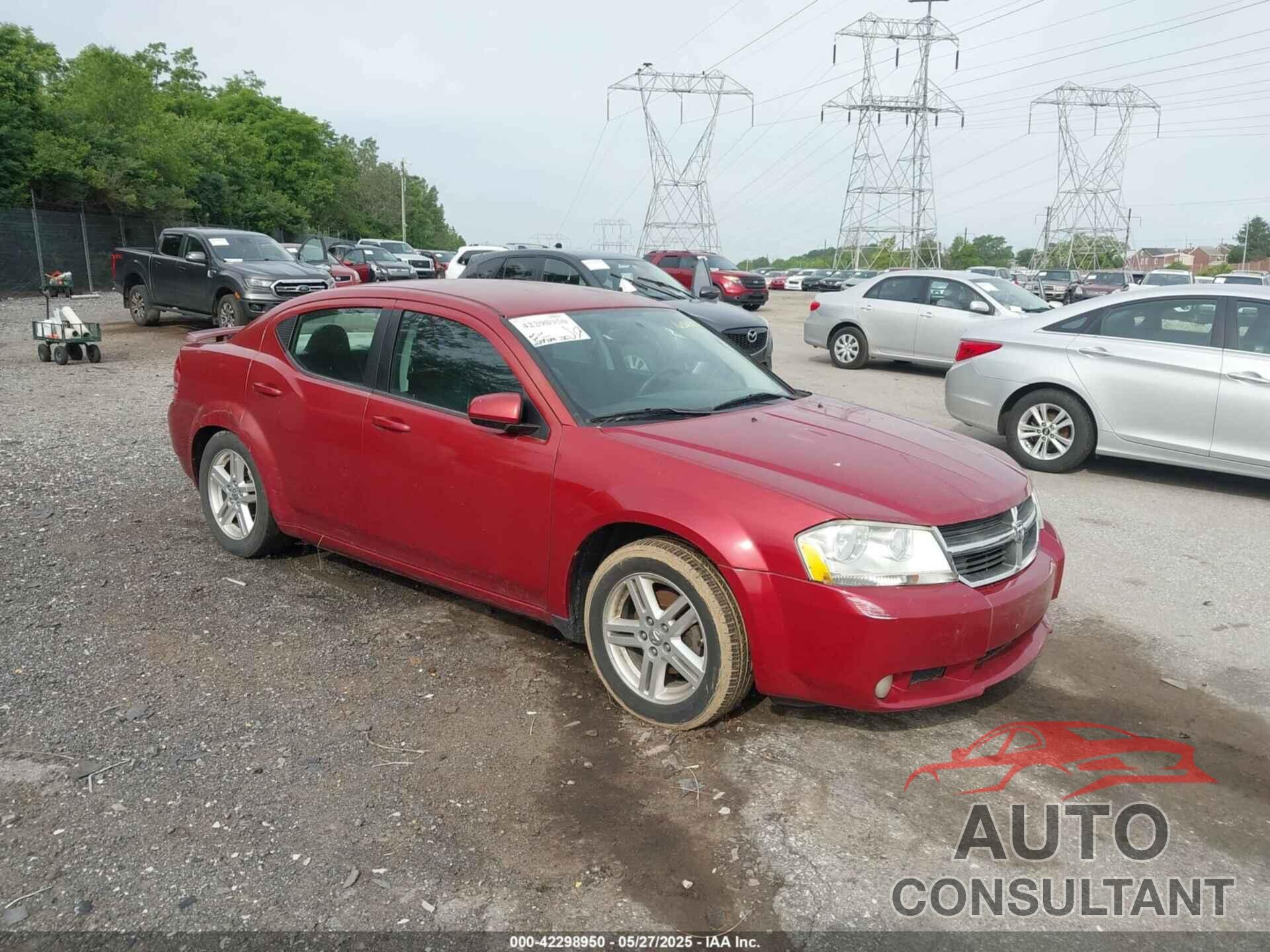 DODGE AVENGER 2010 - 1B3CC5FB1AN165202