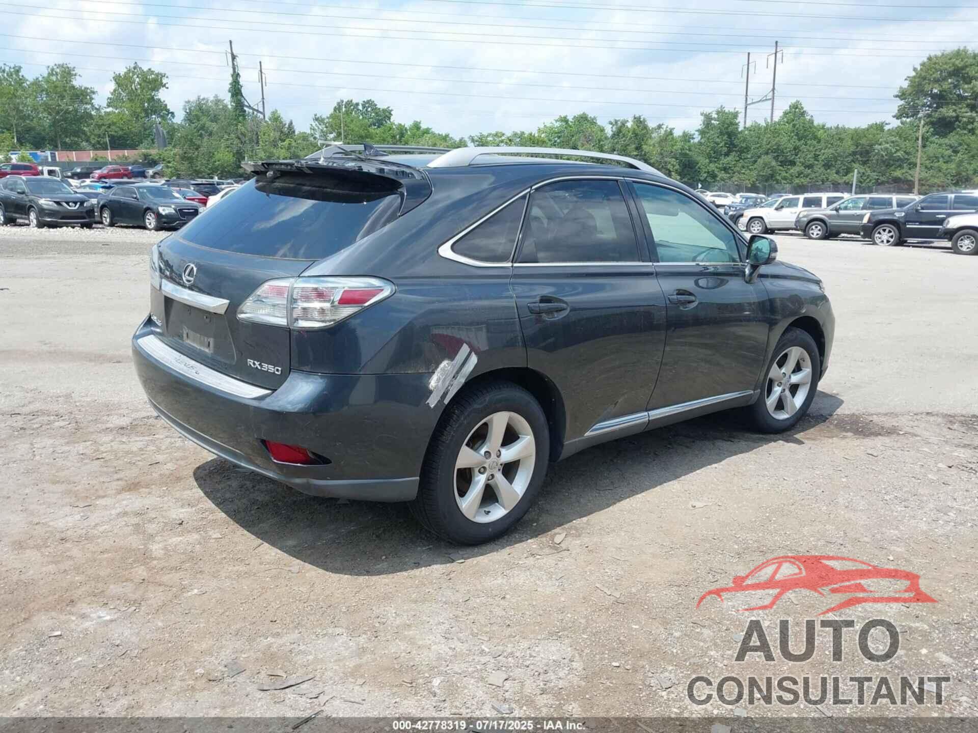 LEXUS RX 350 2010 - 2T2BK1BA5AC030838