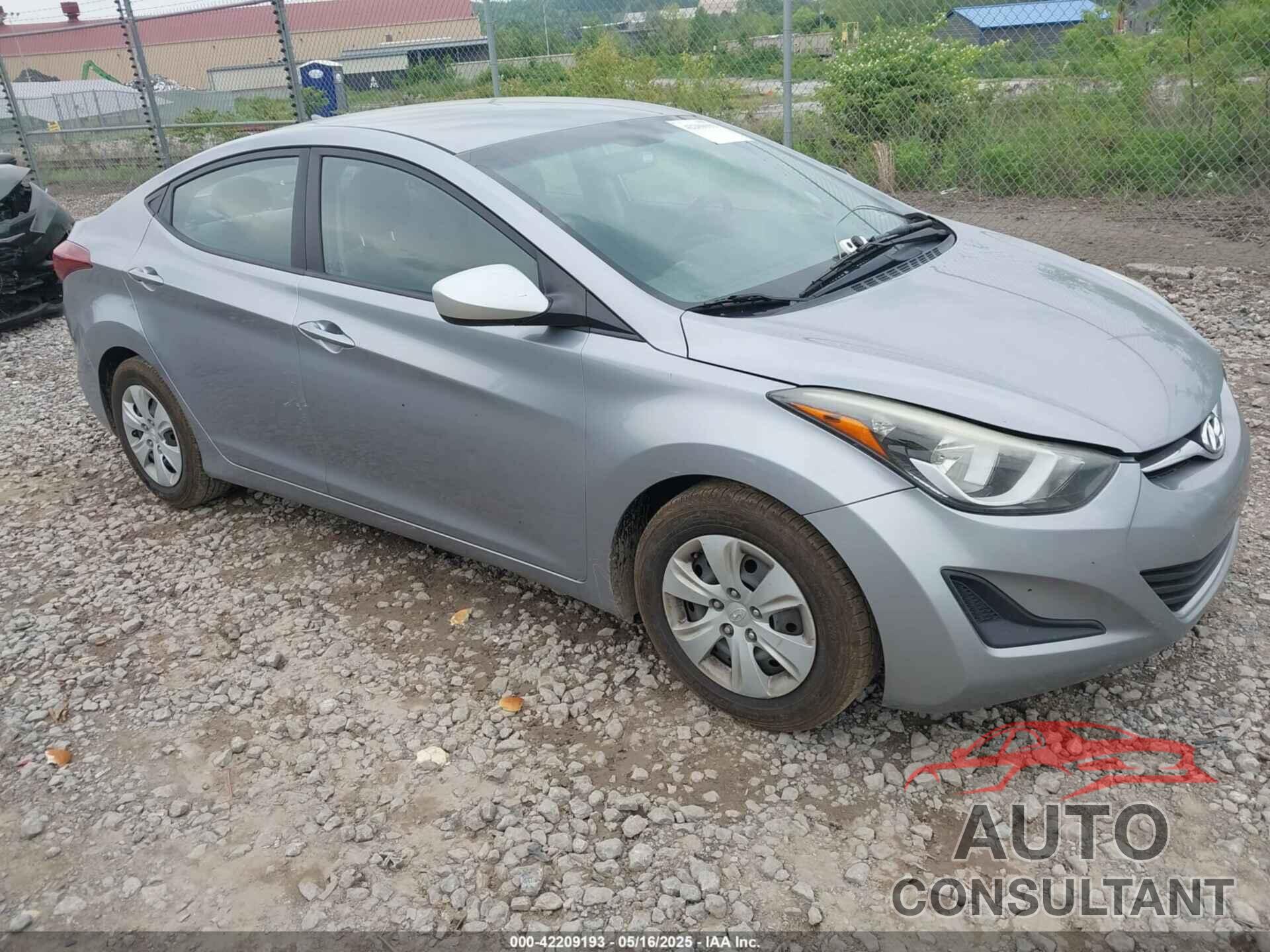 HYUNDAI ELANTRA 2016 - 5NPDH4AE4GH695950