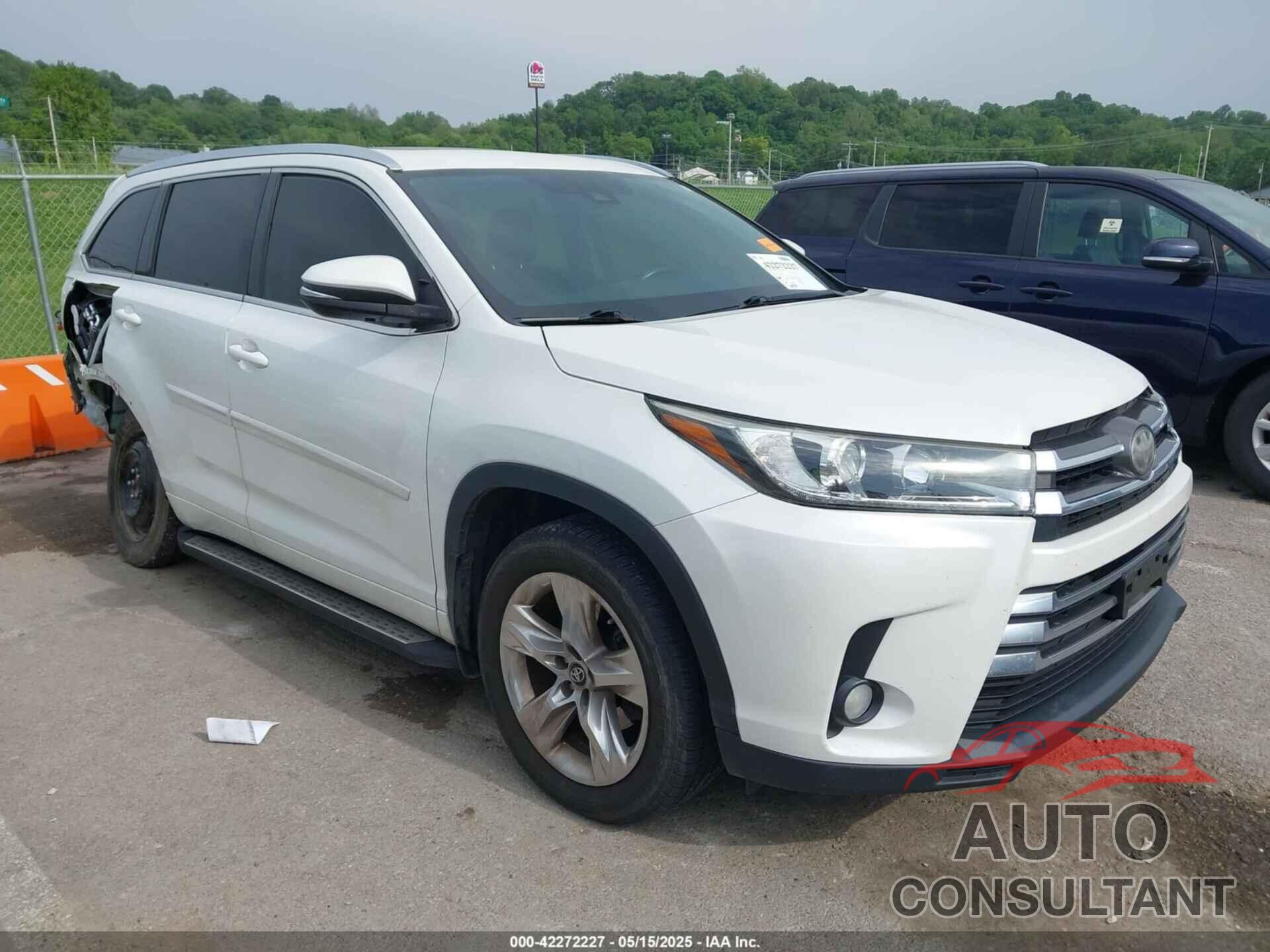 TOYOTA HIGHLANDER 2017 - 5TDDZRFH9HS389870