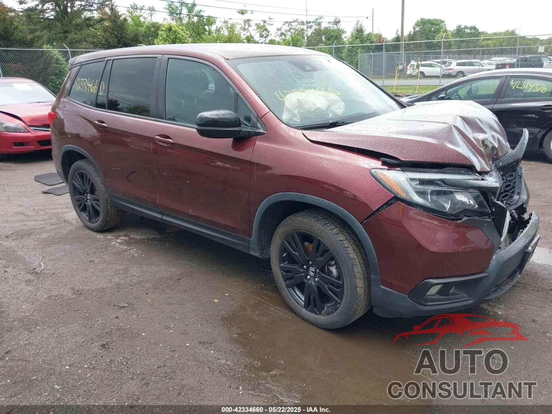 HONDA PASSPORT 2019 - 5FNYF8H21KB010014