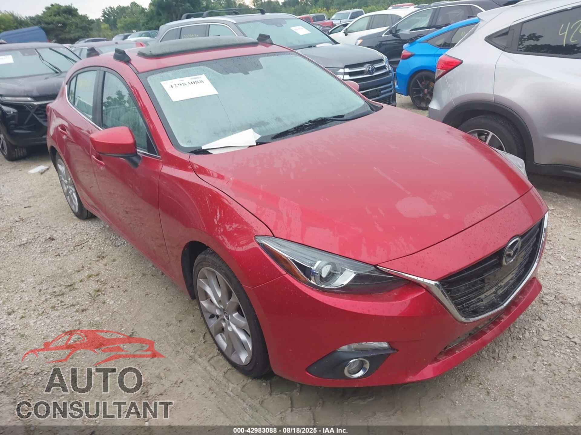 MAZDA MAZDA3 2014 - JM1BM1M31E1103985