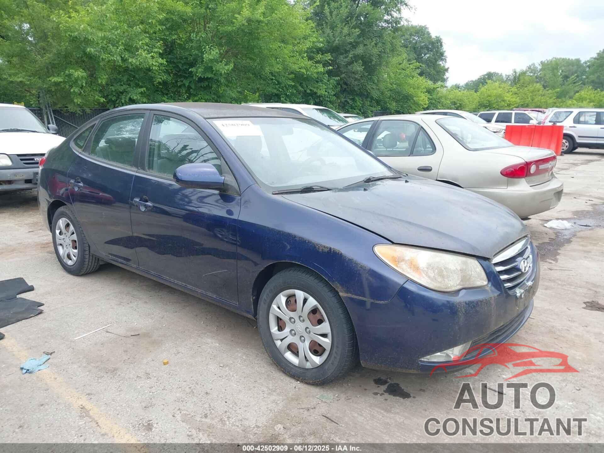HYUNDAI ELANTRA 2010 - KMHDU4AD5AU990499