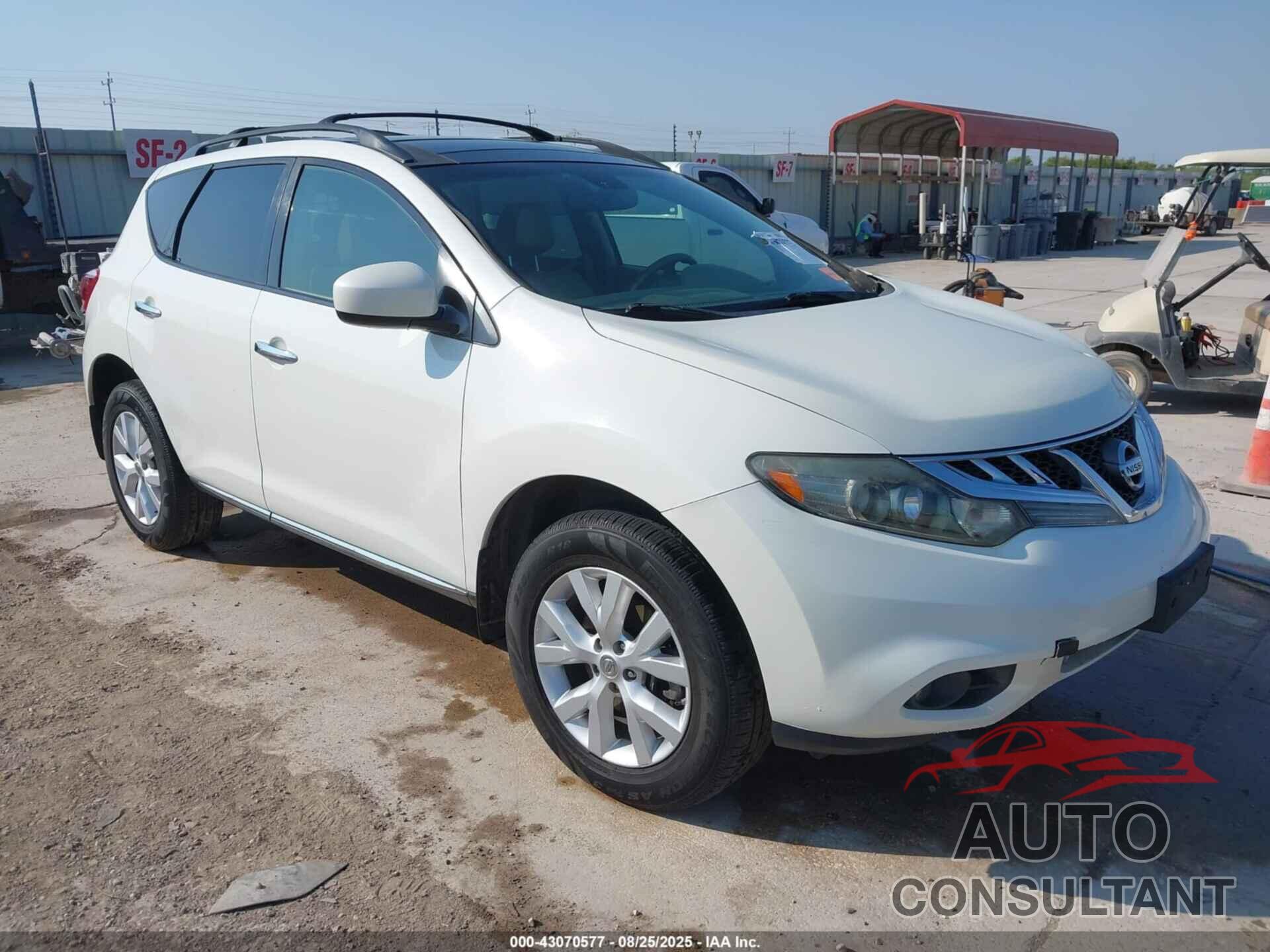 NISSAN MURANO 2012 - JN8AZ1MW4CW227924