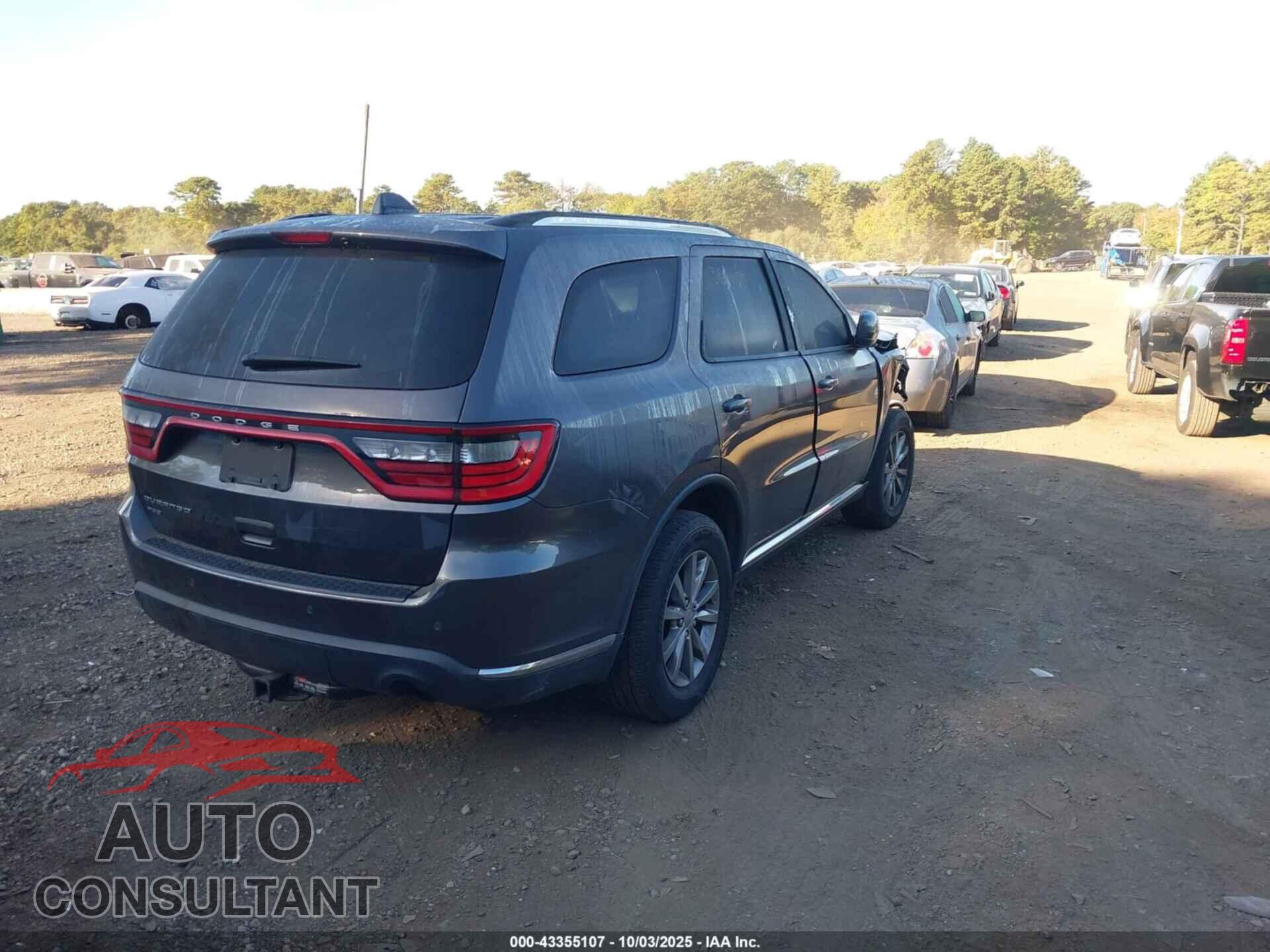 DODGE DURANGO 2017 - 1C4RDJAG4HC833873