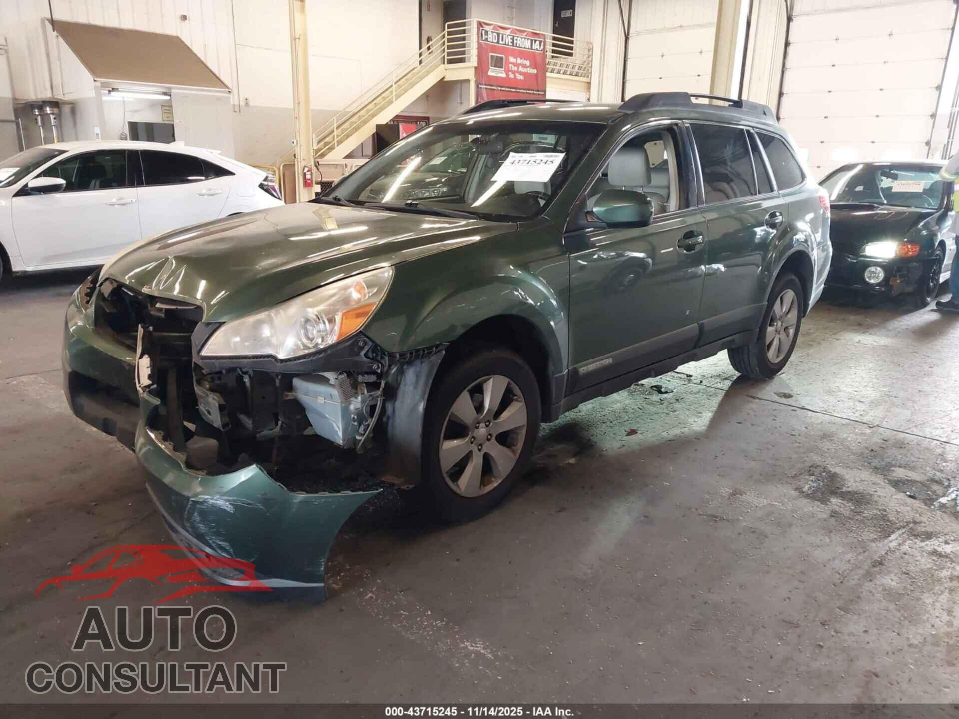 SUBARU OUTBACK 2012 - 4S4BRBCC1C3302993