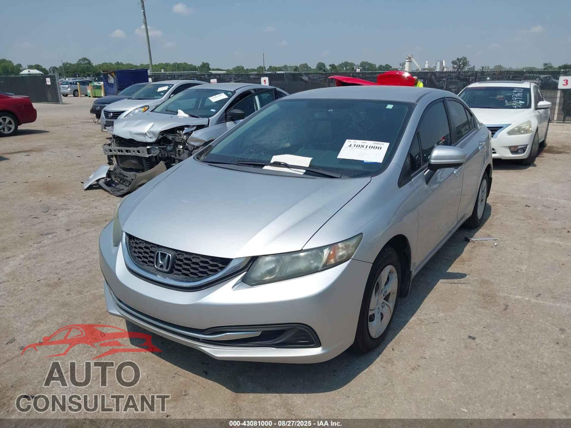 HONDA CIVIC 2014 - 19XFB2F59EE078214