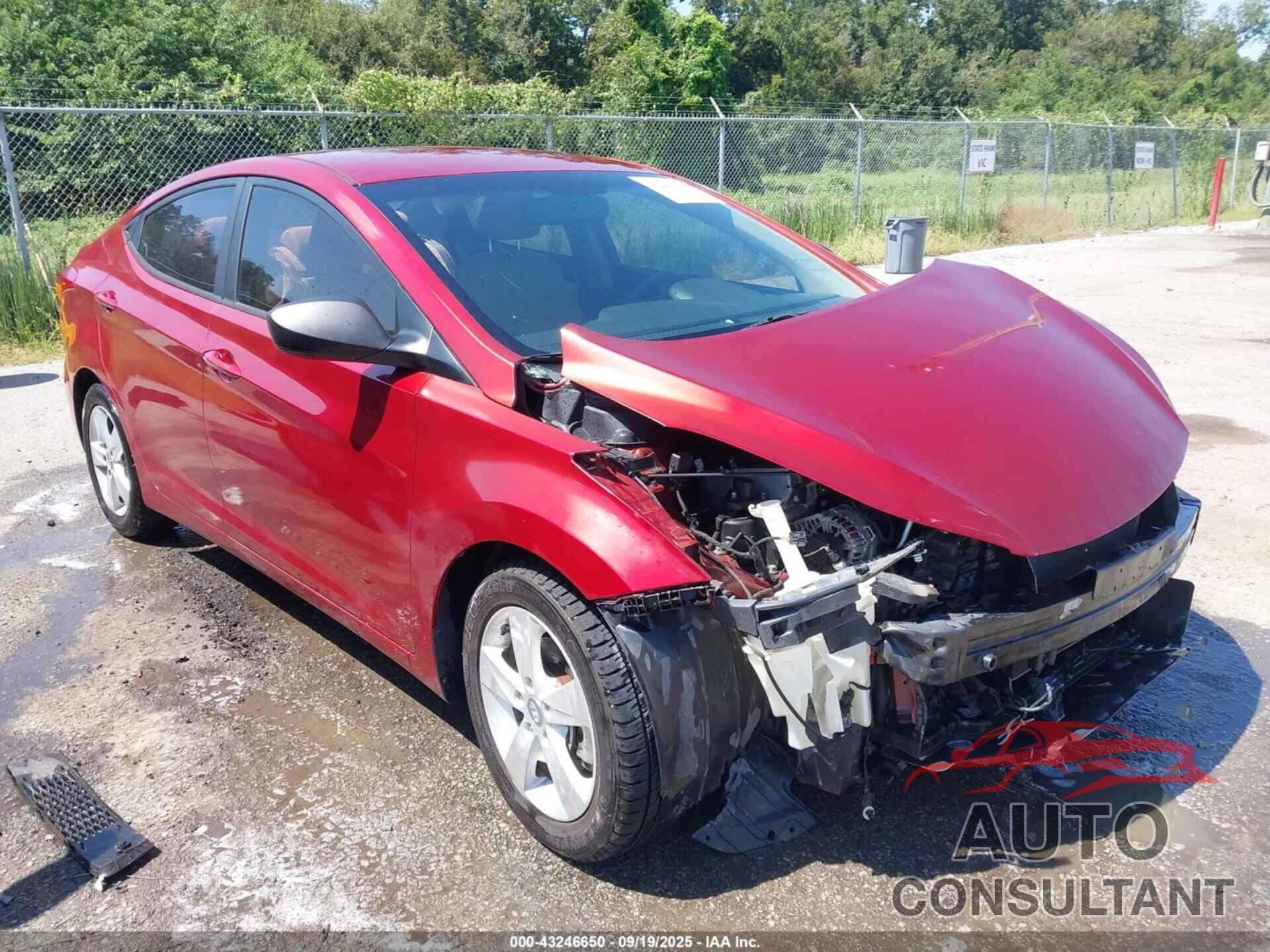 HYUNDAI ELANTRA 2013 - 5NPDH4AE5DH284181