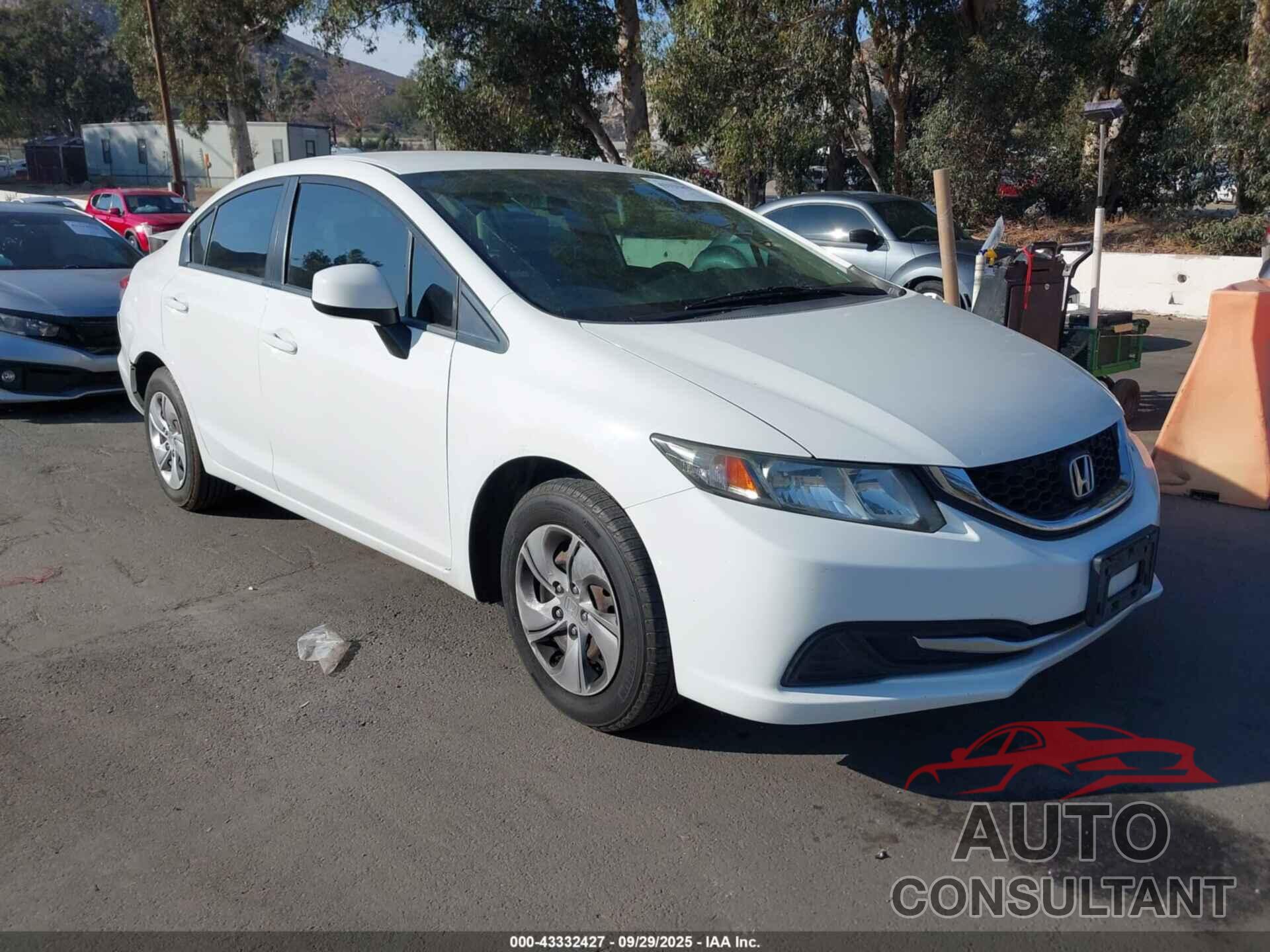 HONDA CIVIC 2013 - 19XFB2F54DE270476