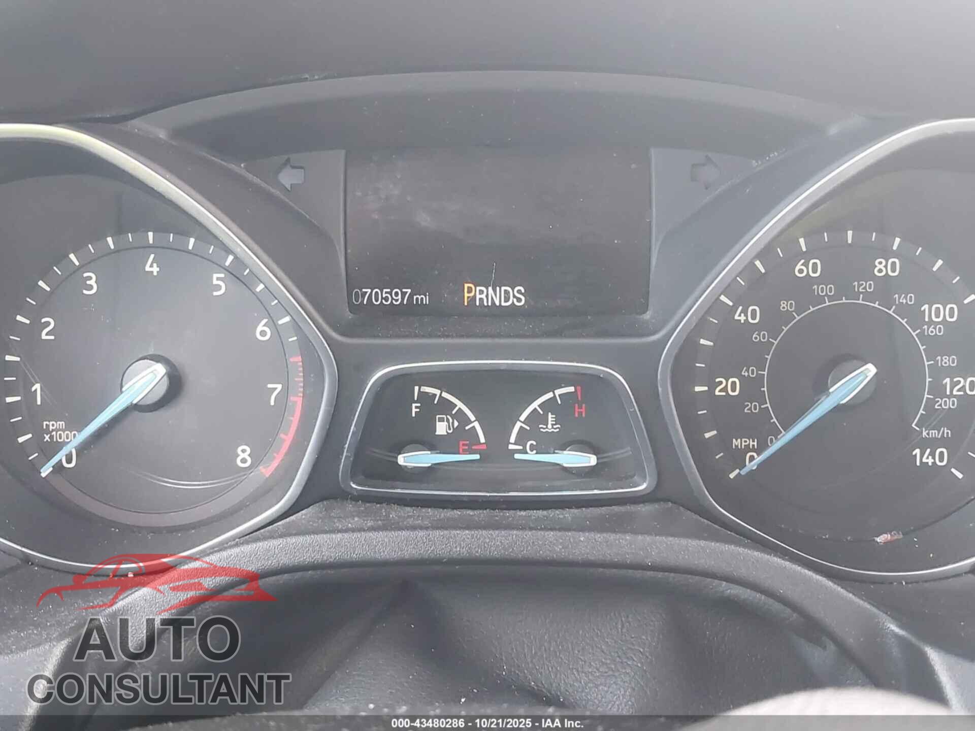 FORD FOCUS 2016 - 1FADP3FE7GL215777