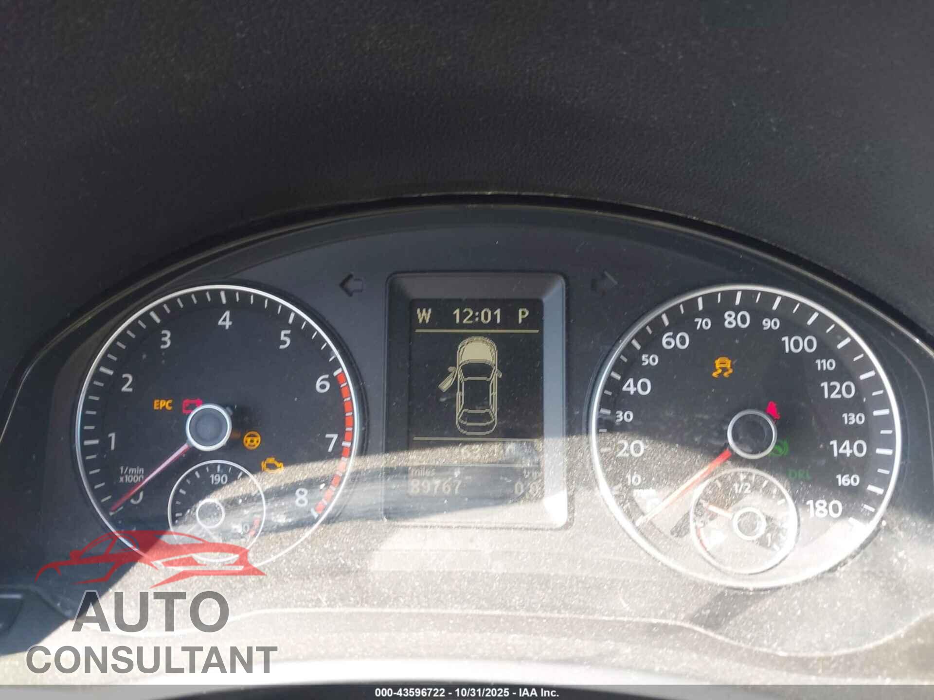 VOLKSWAGEN EOS 2010 - WVWBA7AH2AV014361