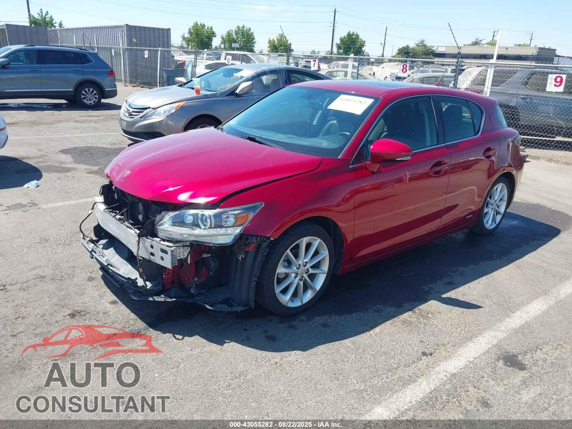 LEXUS CT 200H 2012 - JTHKD5BHXC2102037
