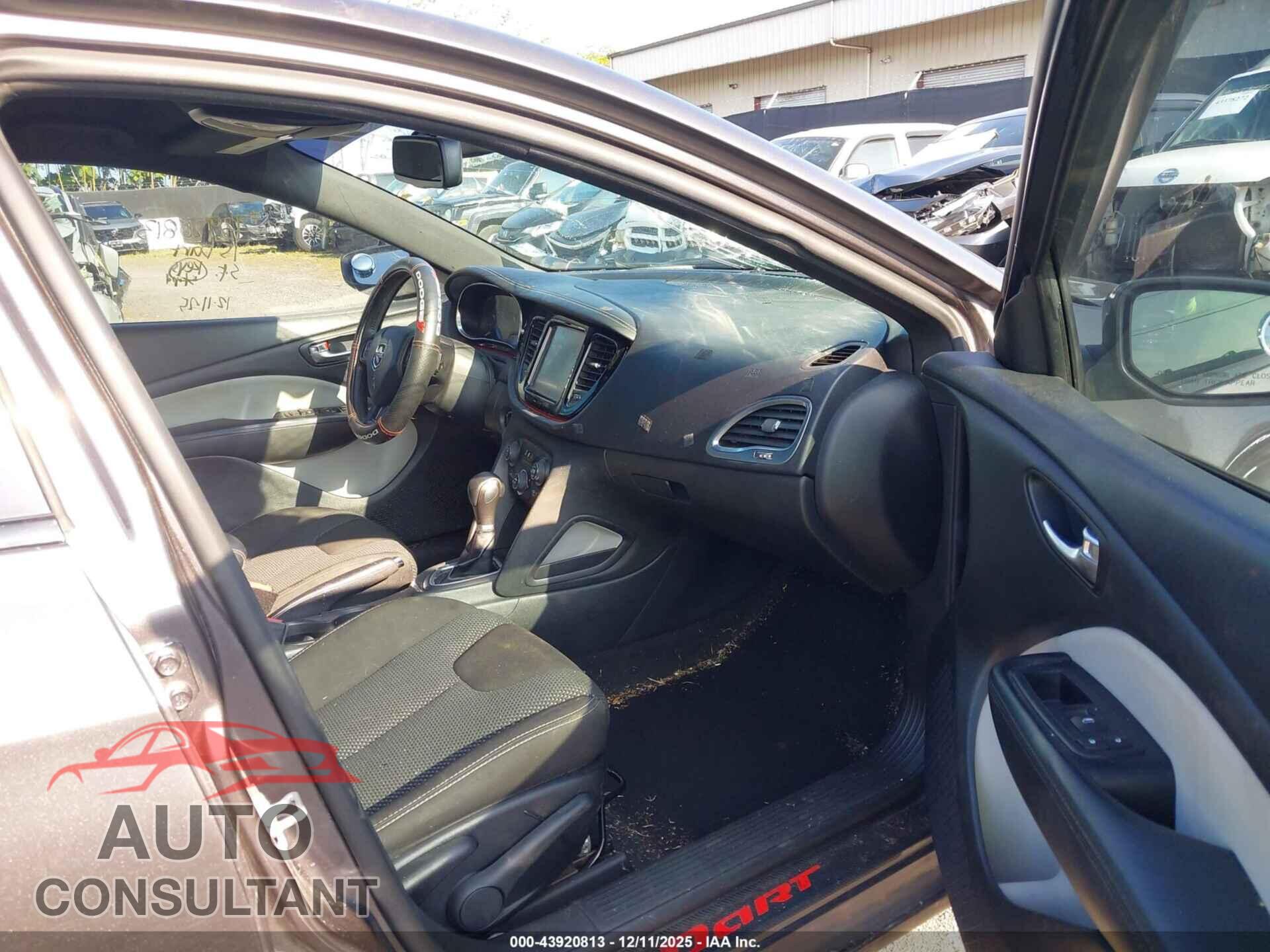 DODGE DART 2015 - 1C3CDFBB5FD345159