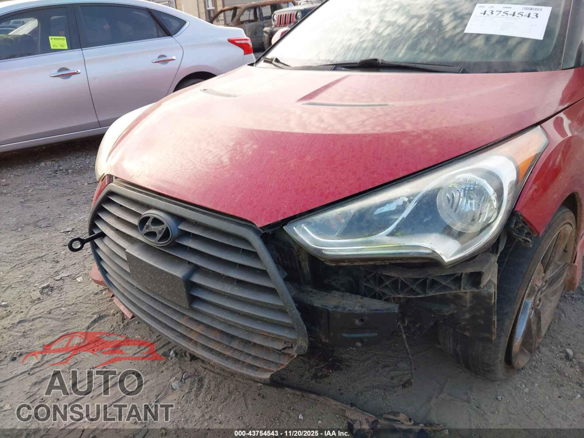 HYUNDAI VELOSTER 2013 - KMHTC6AE4DU132741