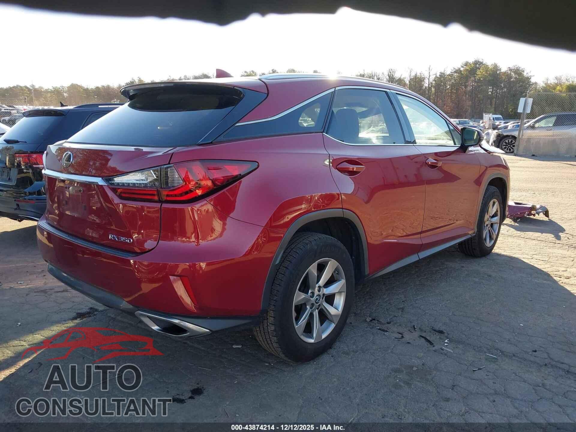 LEXUS RX 350 2019 - 2T2BZMCA2KC190849